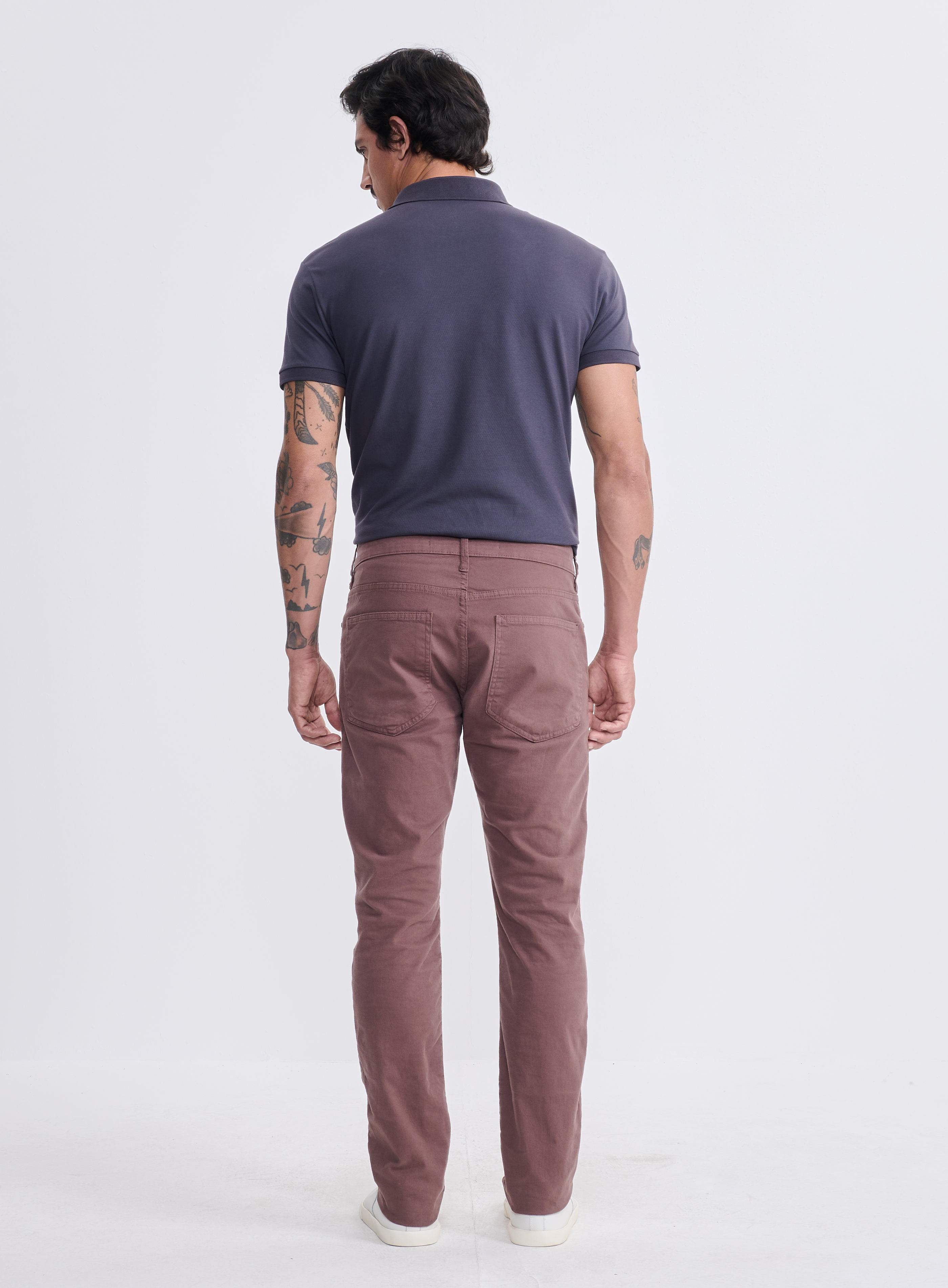CALÇA SARJA FELIPE SKINNY 42 MARROM COFFE BEAN