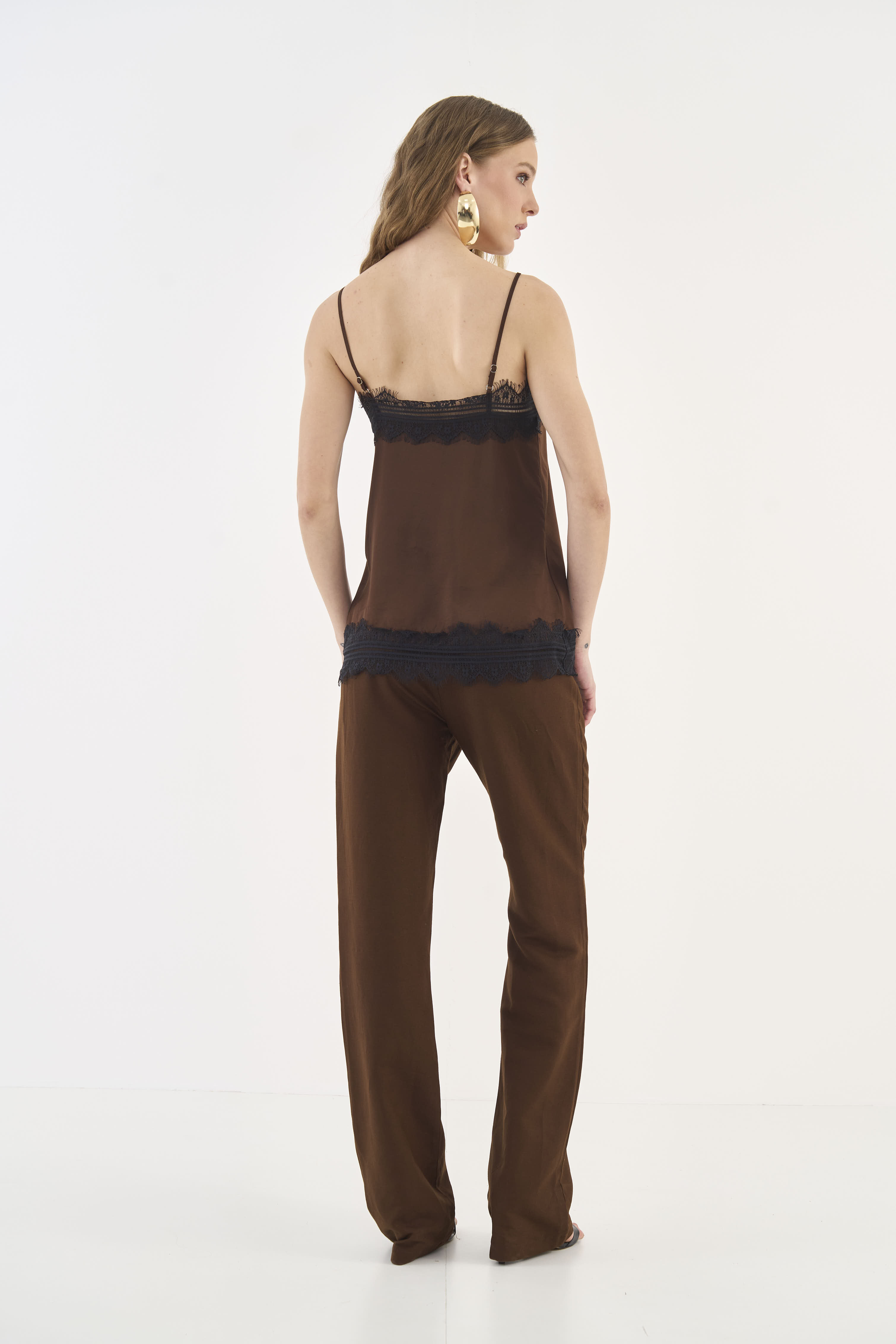BLUSA COLCCI P MARROM NOBUCK