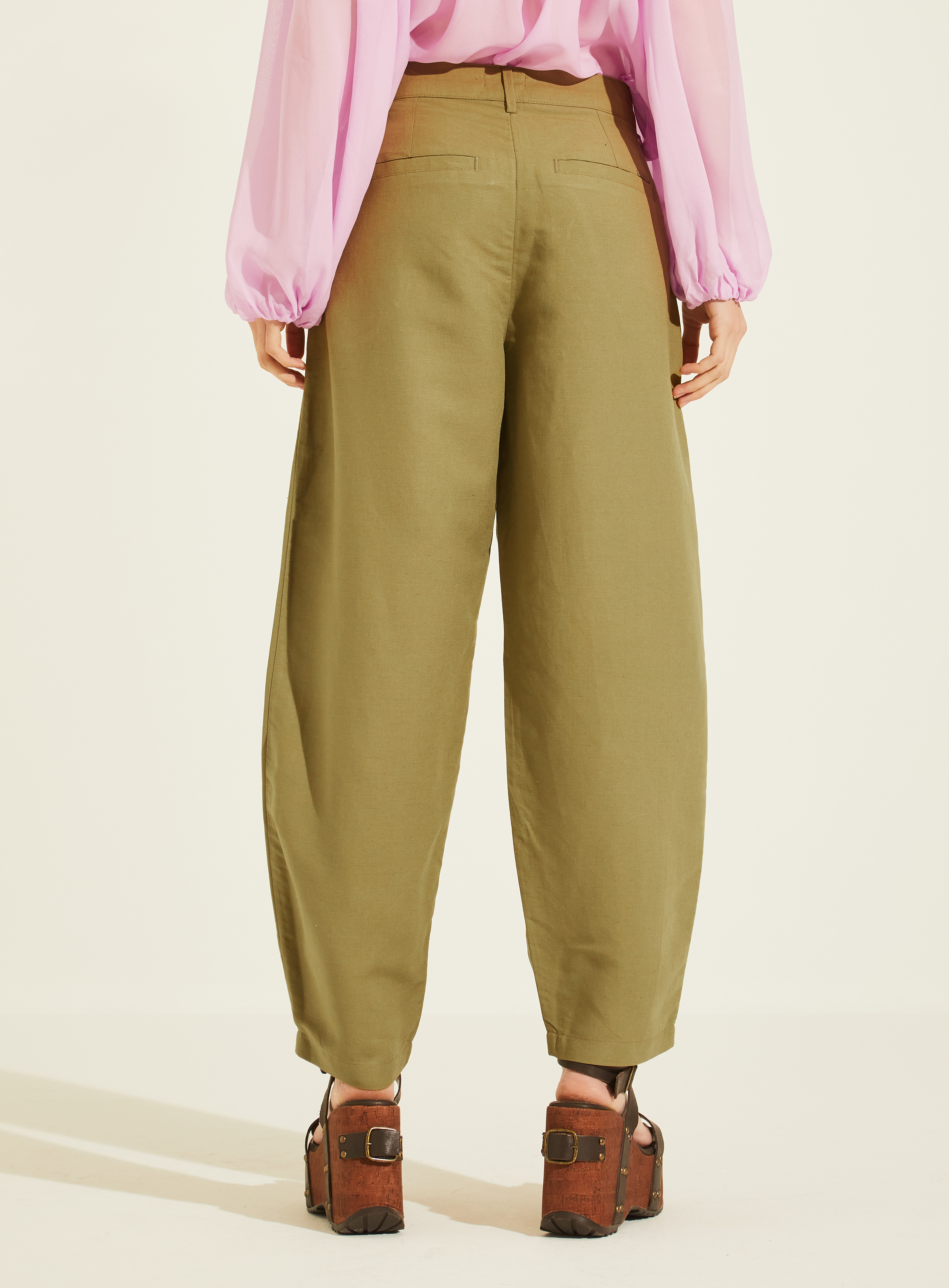 CALÇA LINHO PP VERDE CORSAIR