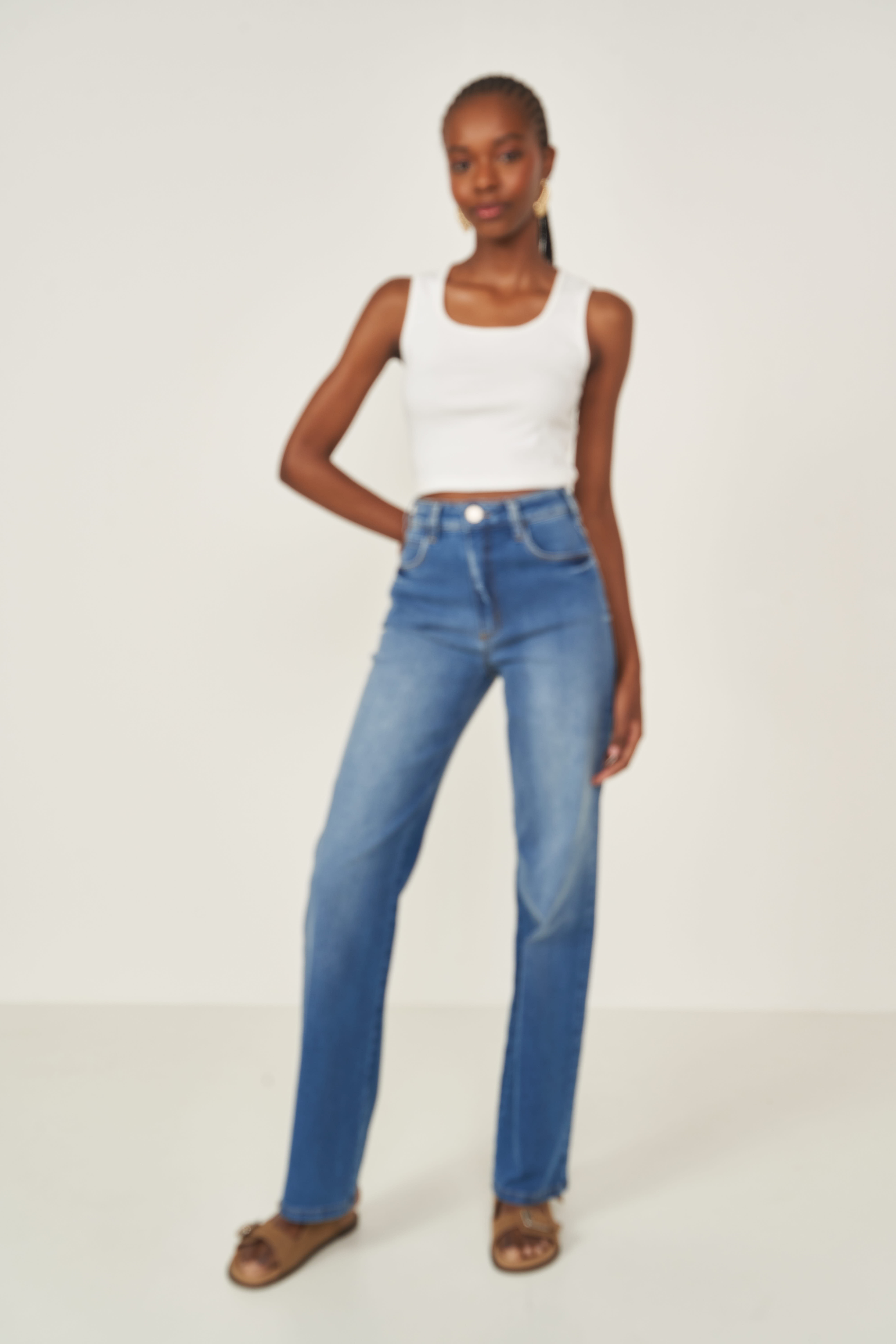 CALÇA JEANS JULIETTE STRECH 42 INDIGO