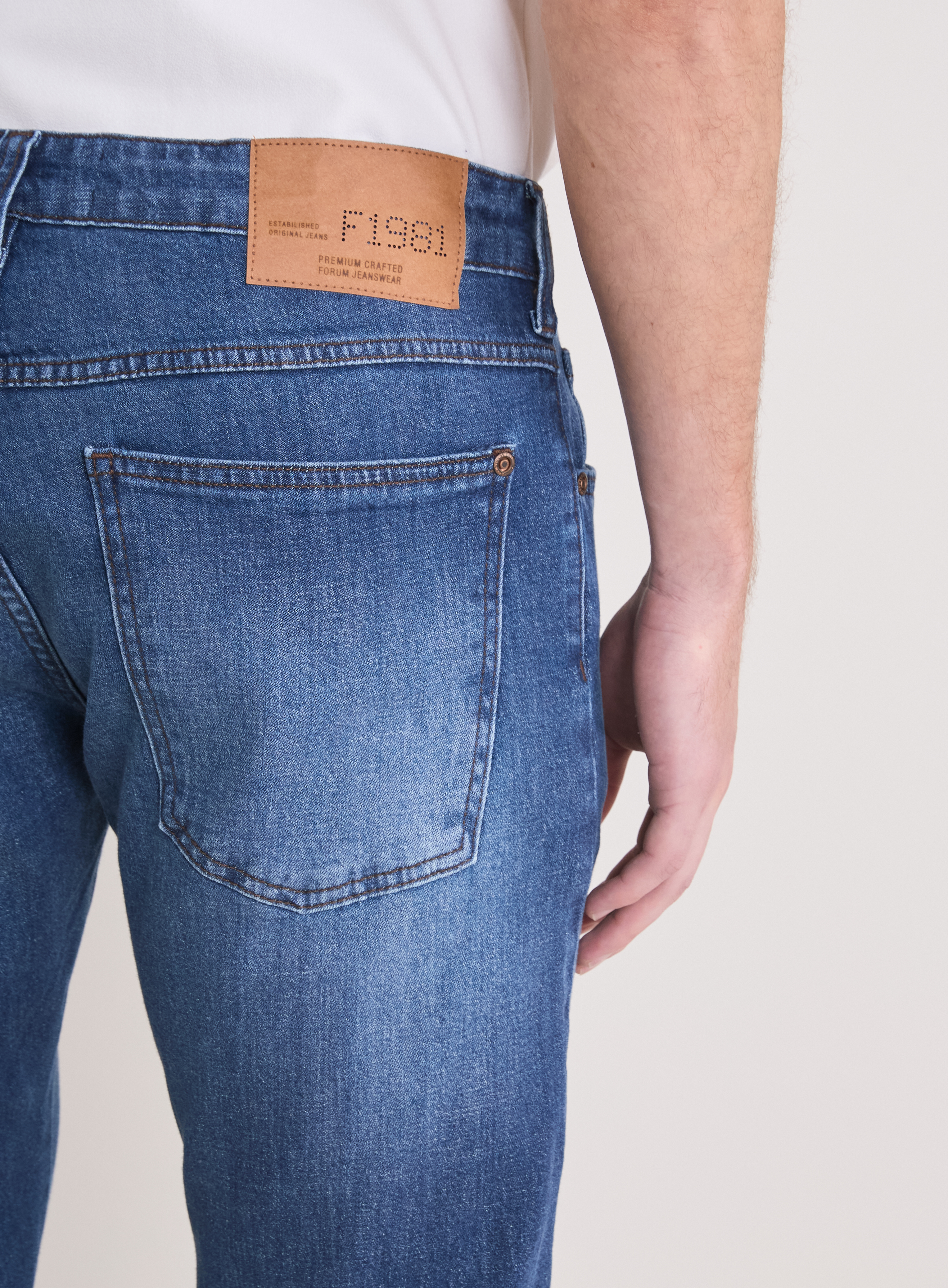 CALÇA JANS PAUL SLIM 38 INDIGO