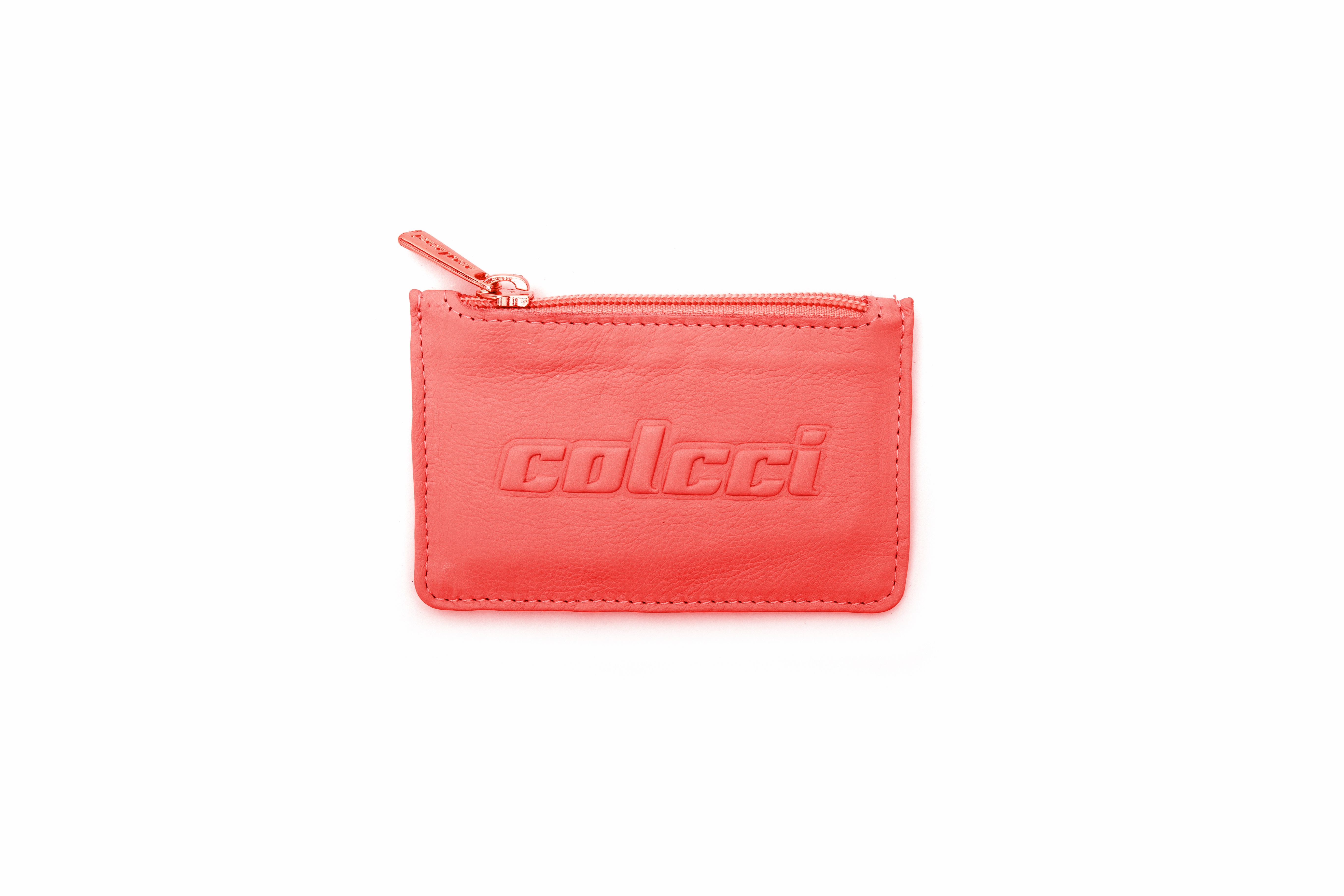 PORTA CARTÃO COURO COLCCI FEM U BEGE FLAVO