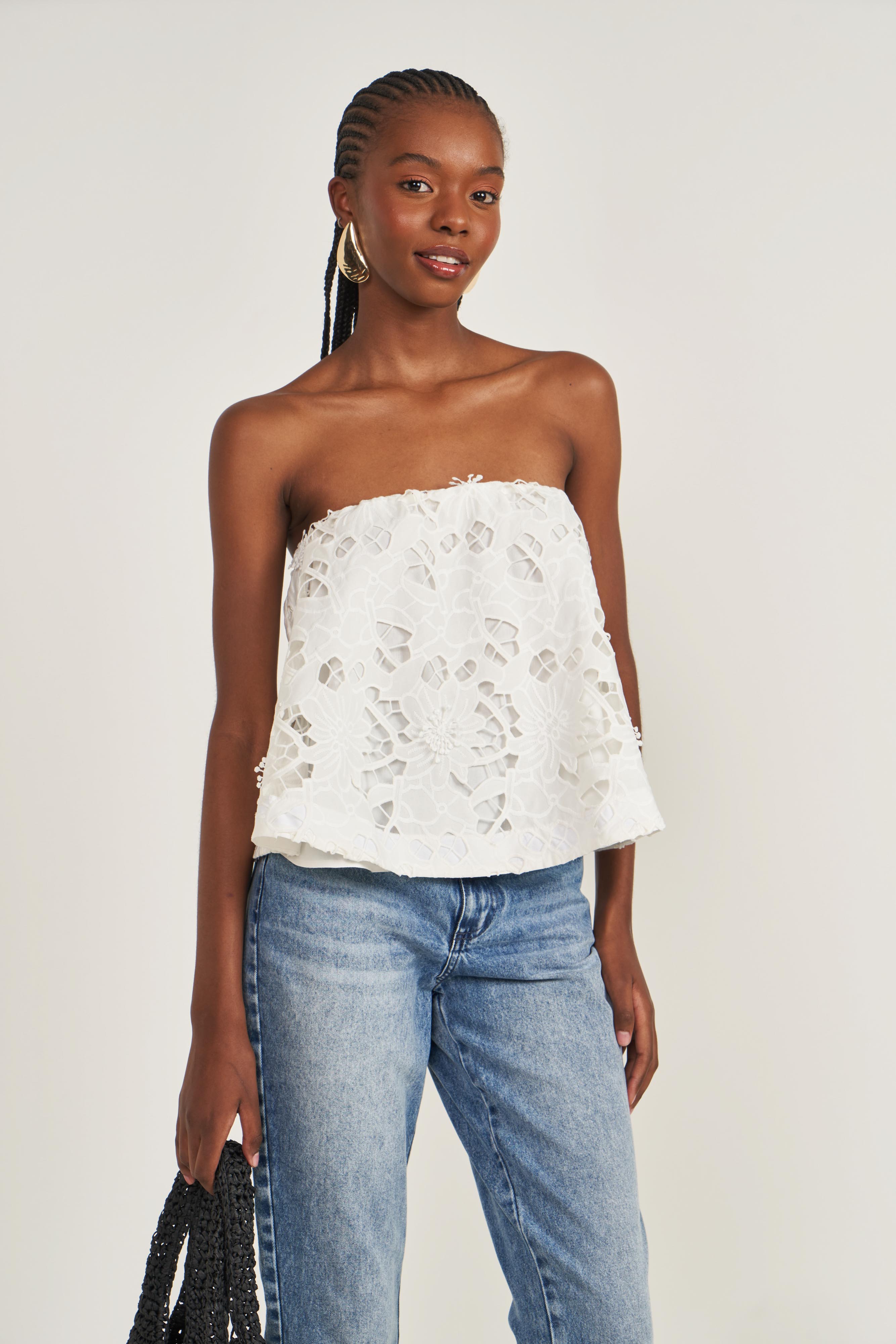 BLUSA BORDADA M OFF SHELL
