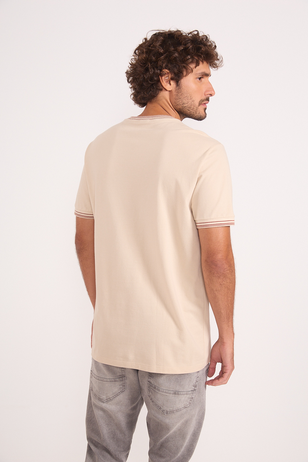 CAMISETA COLCCI M BEGE TAUPE