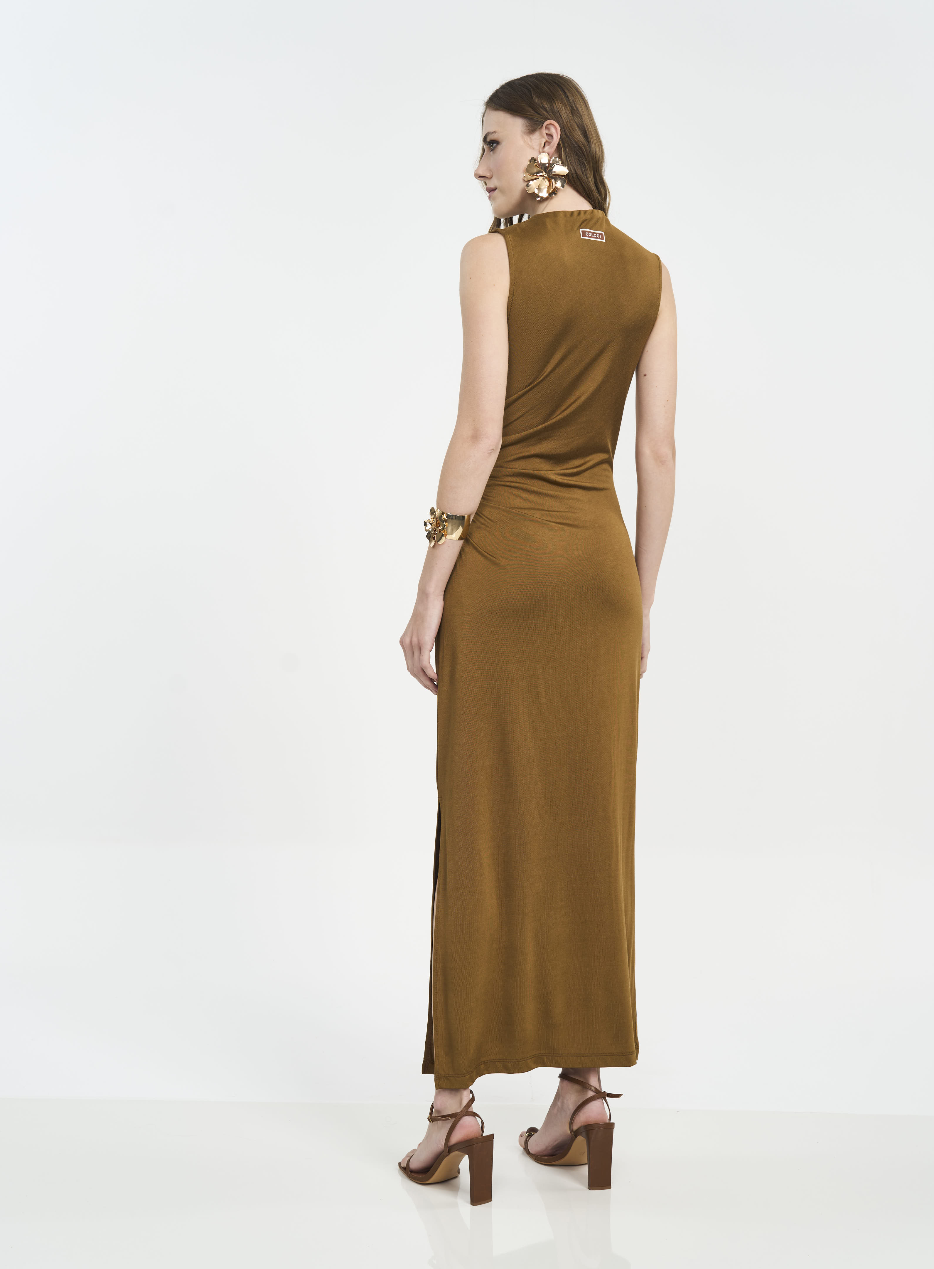 VESTIDO COLCCI P MARROM CUMARU