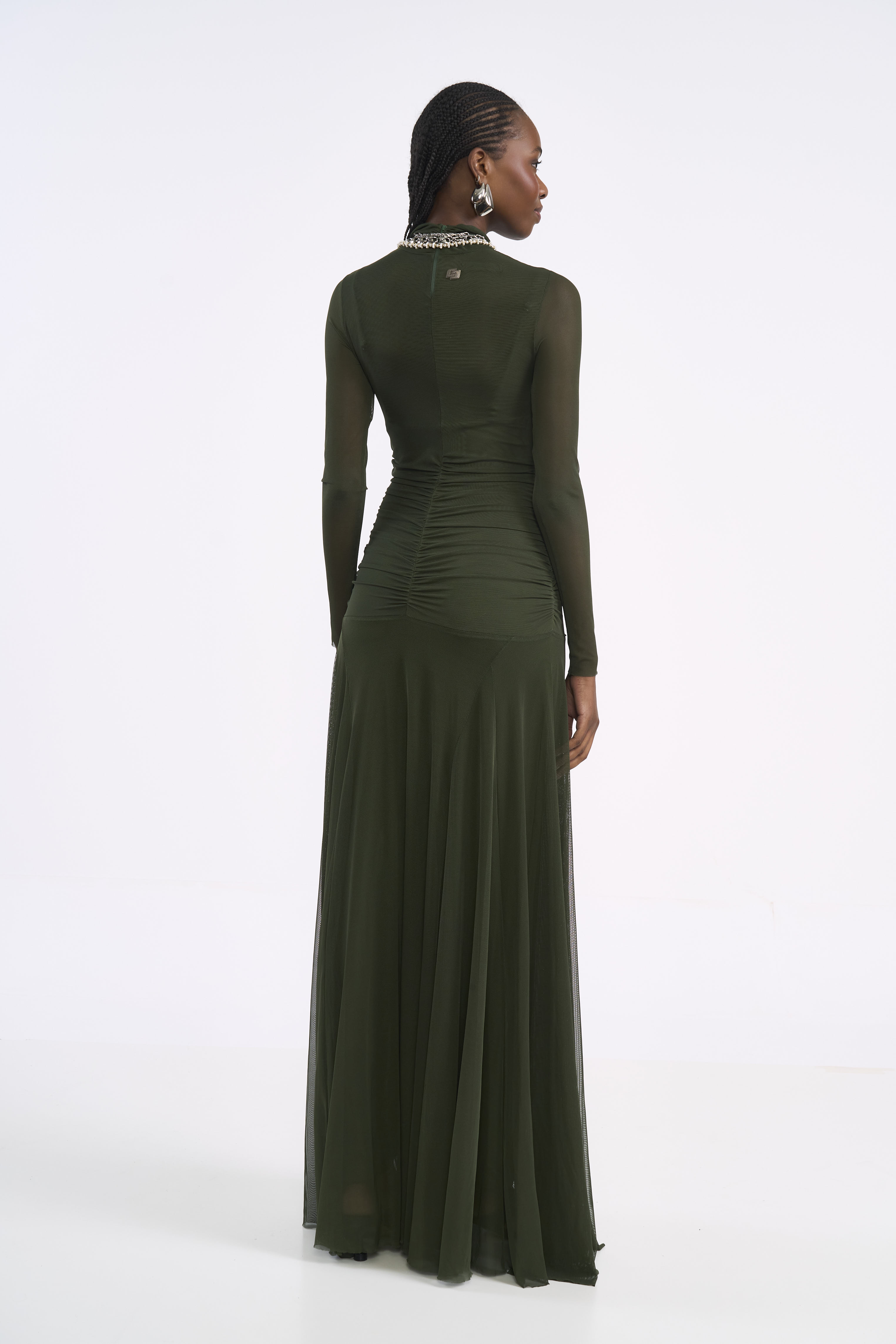 VESTIDO TULE G VERDE ÉDEN