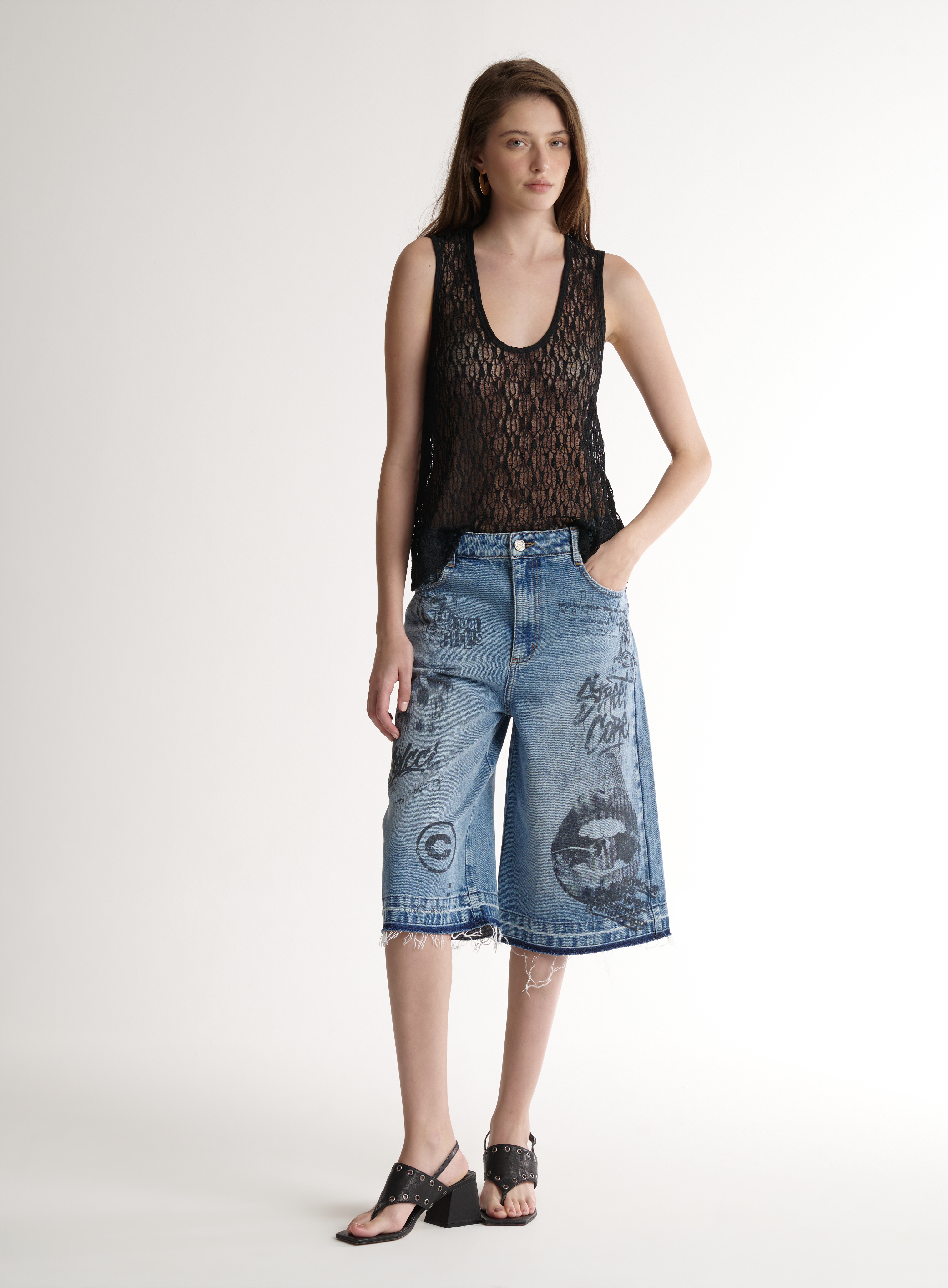 BERMUDA JEANS GIGI 34 INDIGO