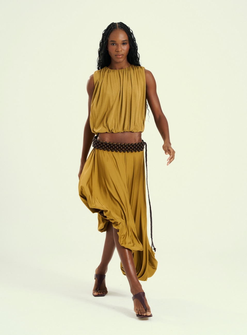 BLUSA OPEN GG BEGE GOLDEN WHE
