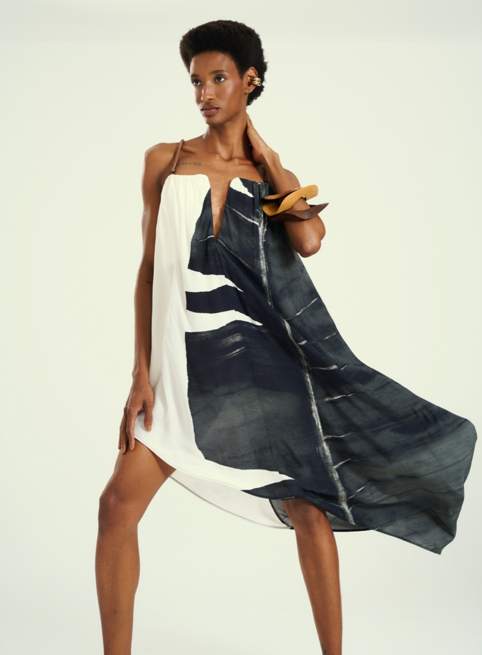 VESTIDO ESTAMPADO GG TROPICAL SHADE
