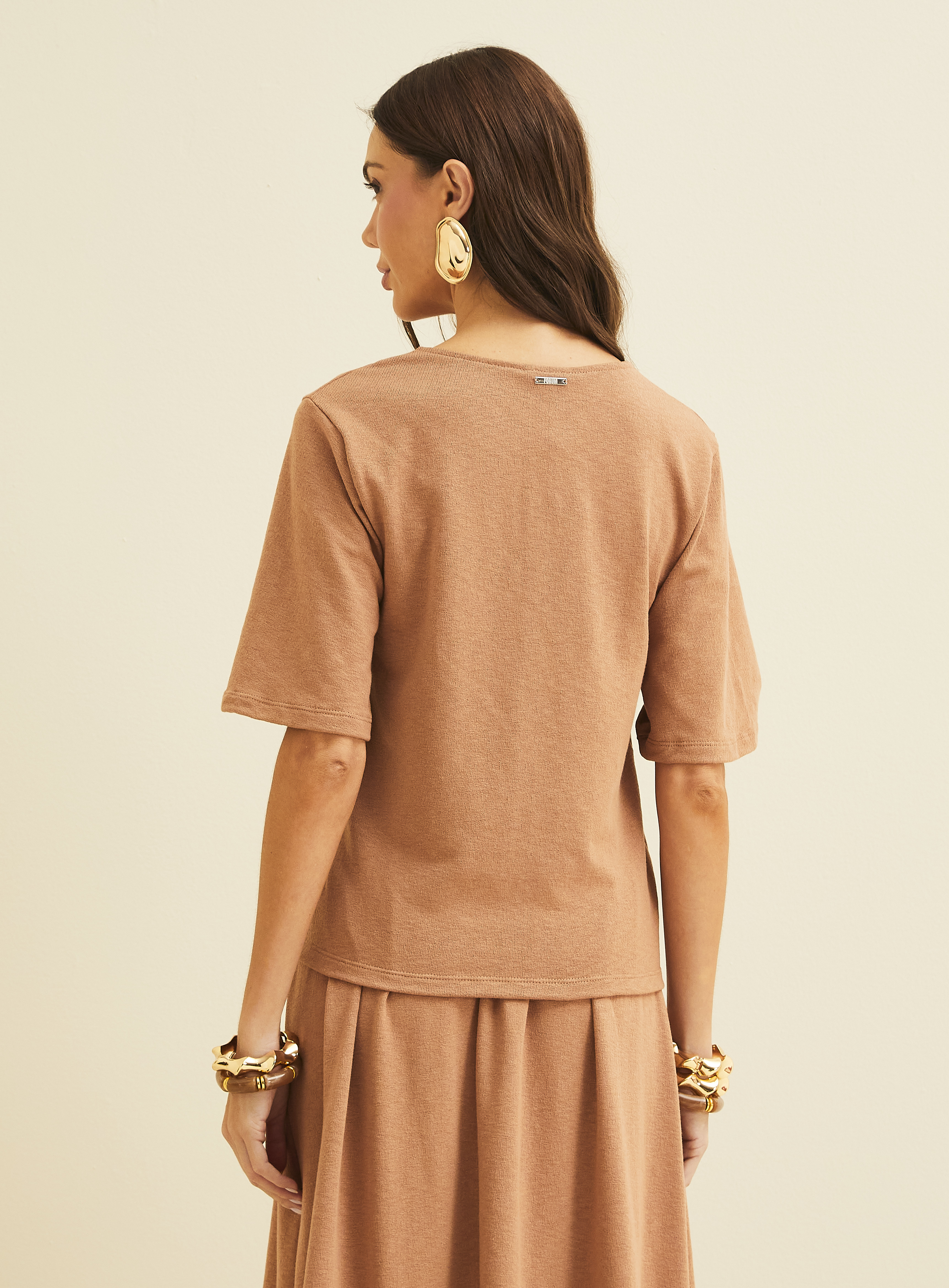 BLUSA FORUM G BEGE AFFOGATO