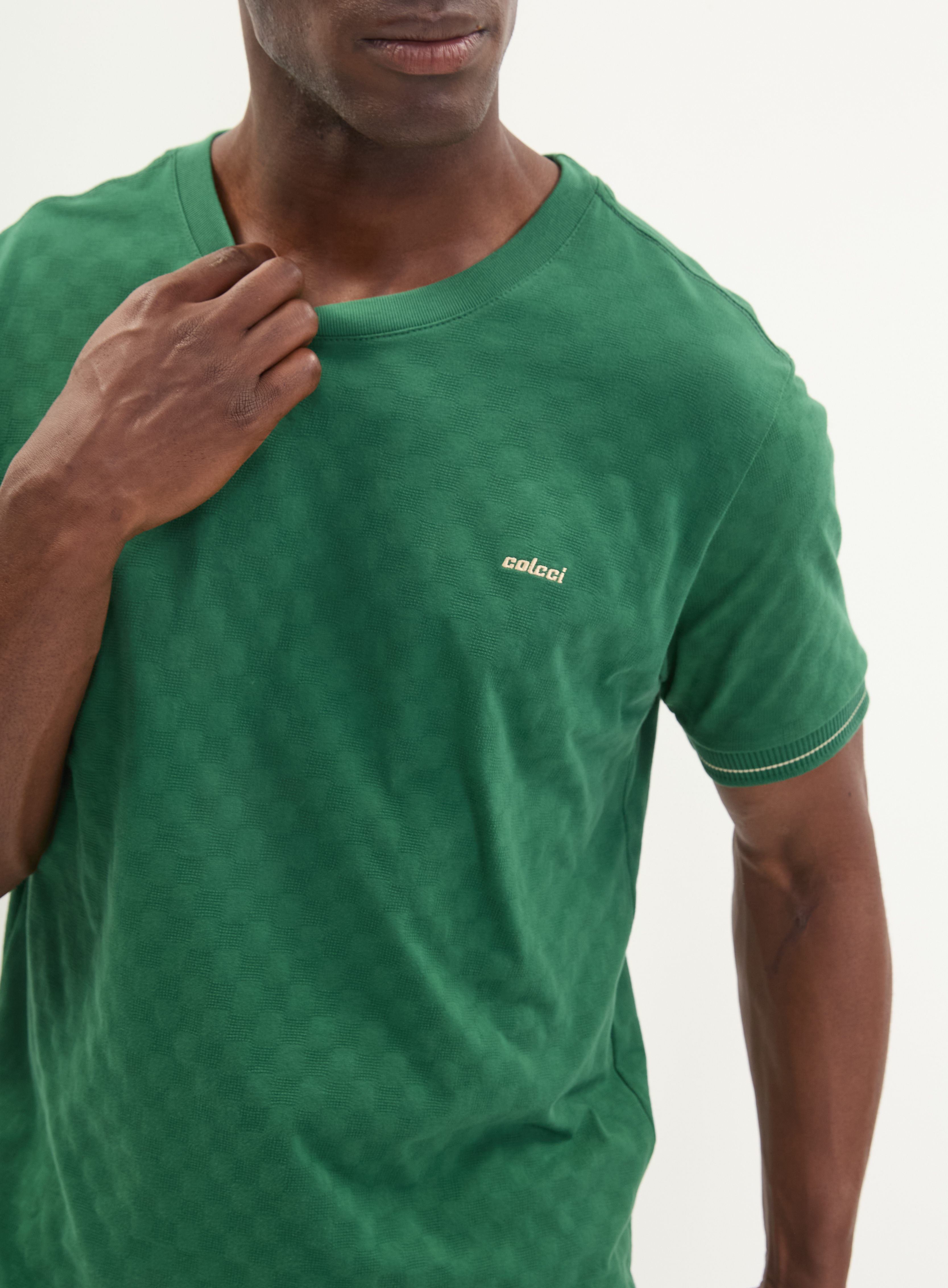 CAMISETA JACQUARD M PRETO