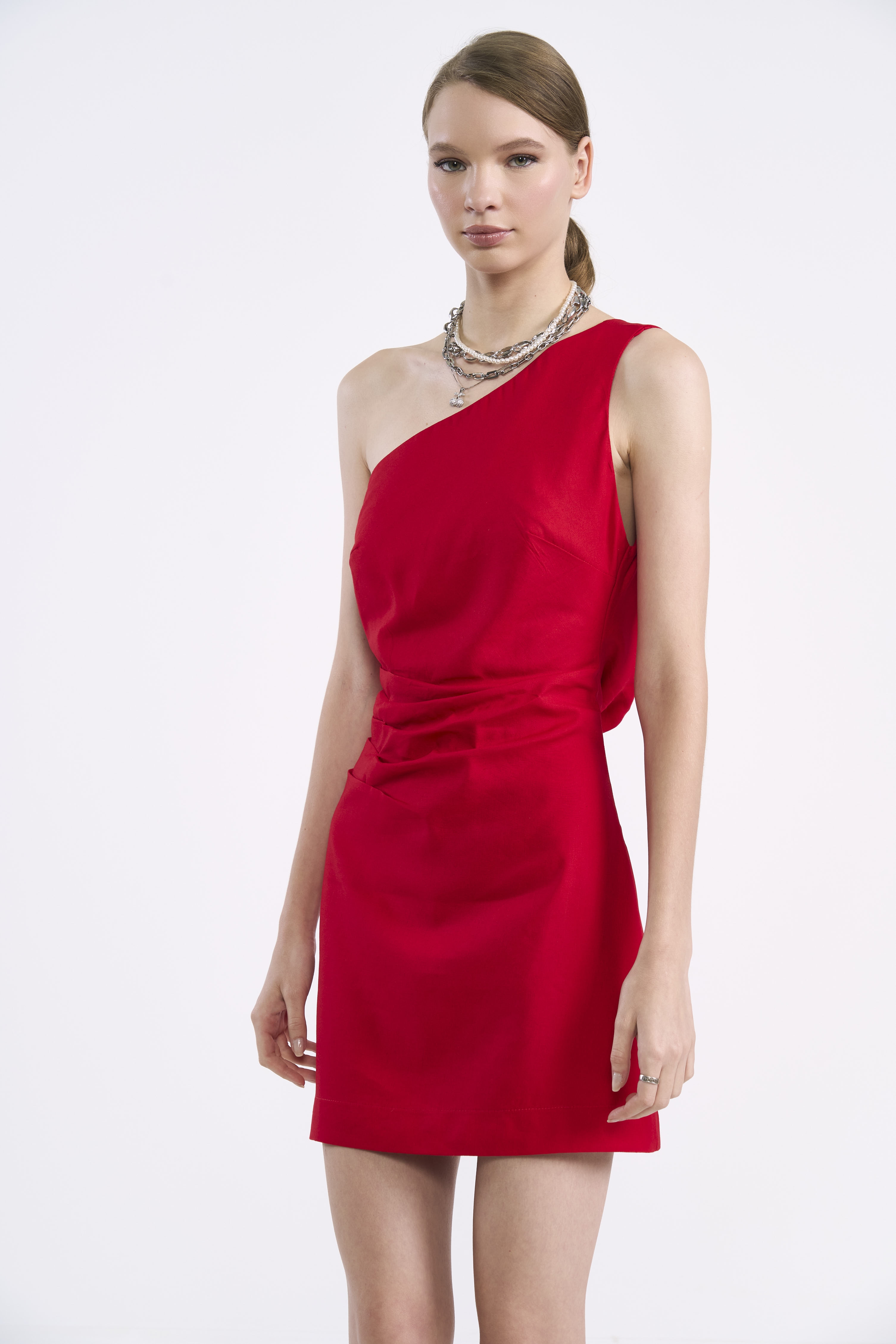 VESTIDO LINHO G VERMELHO SPARKLY