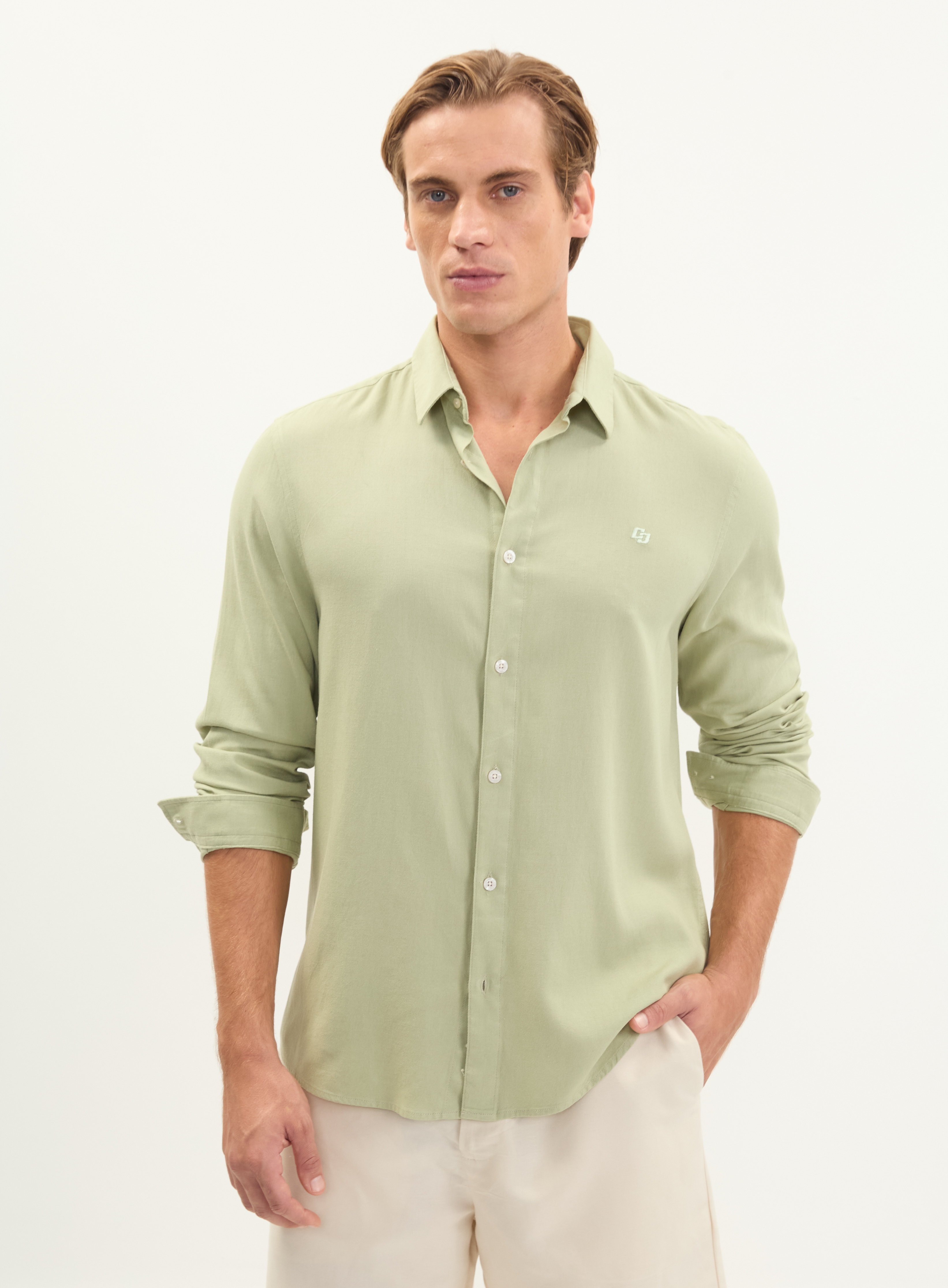 CAMISA LINHO RELAX GG VERDE JACUIPE