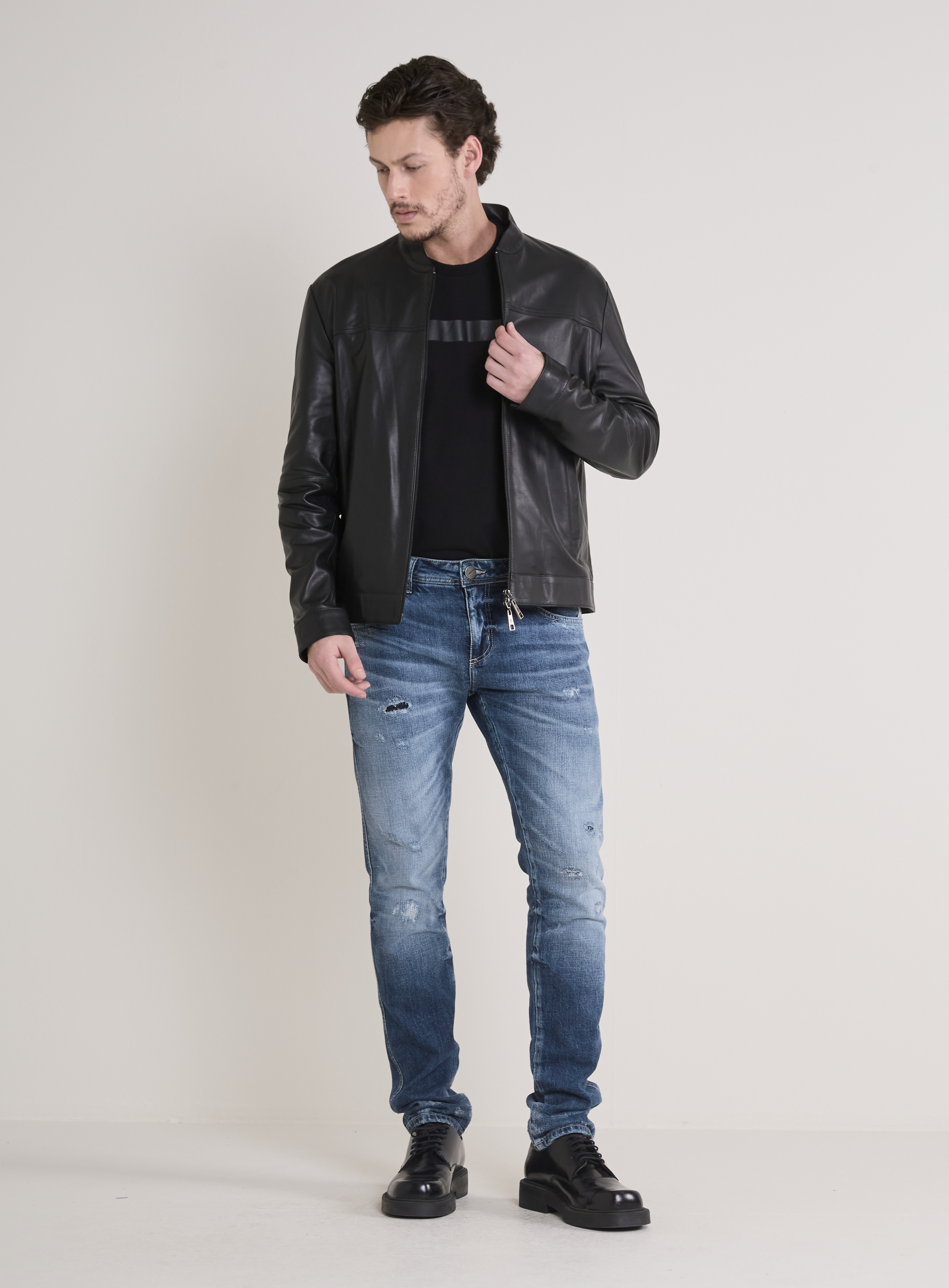 JAQUETA DE COURO G PRETO