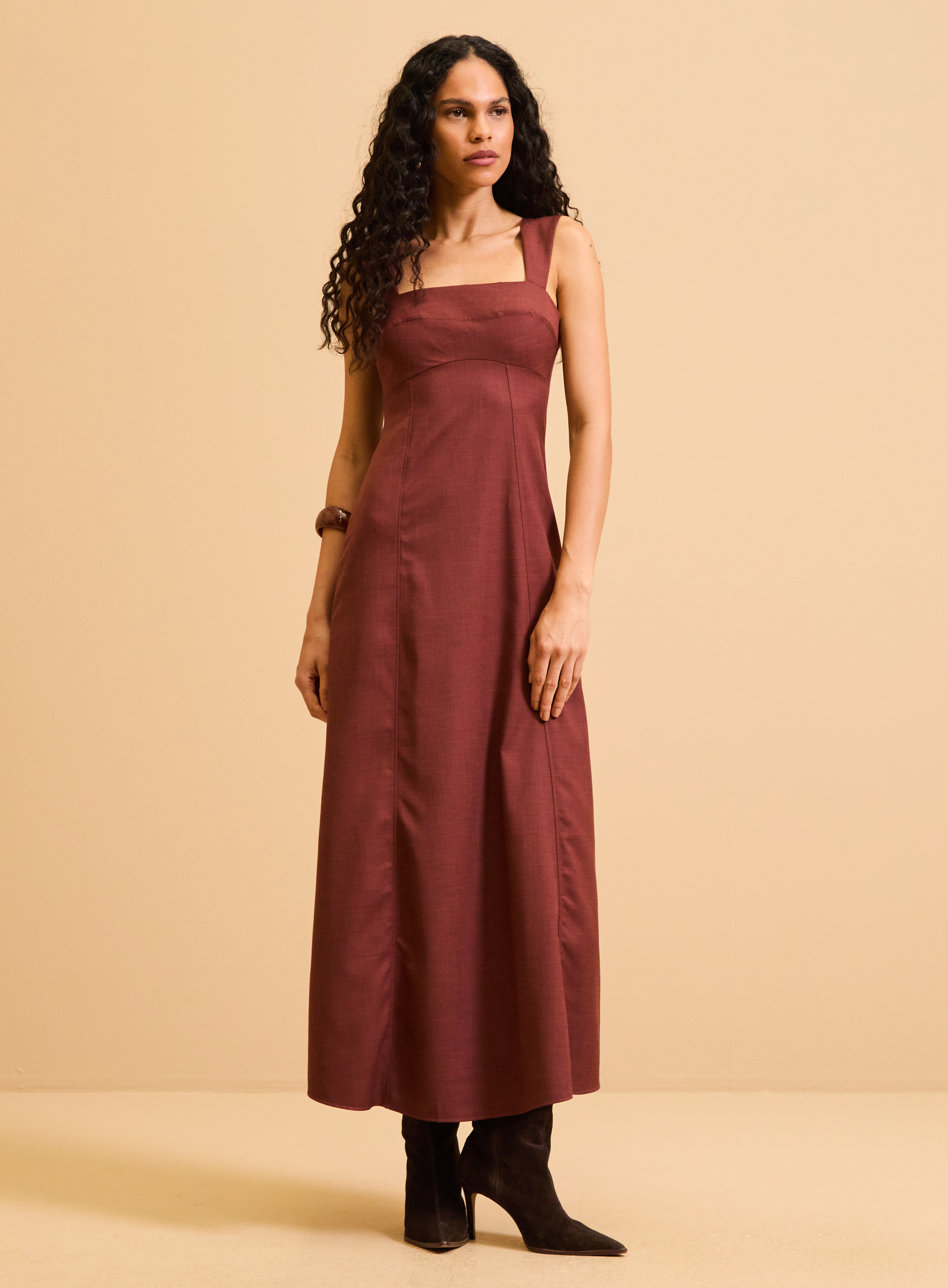 VESTIDO FORUM G VERMELHO/PRETO