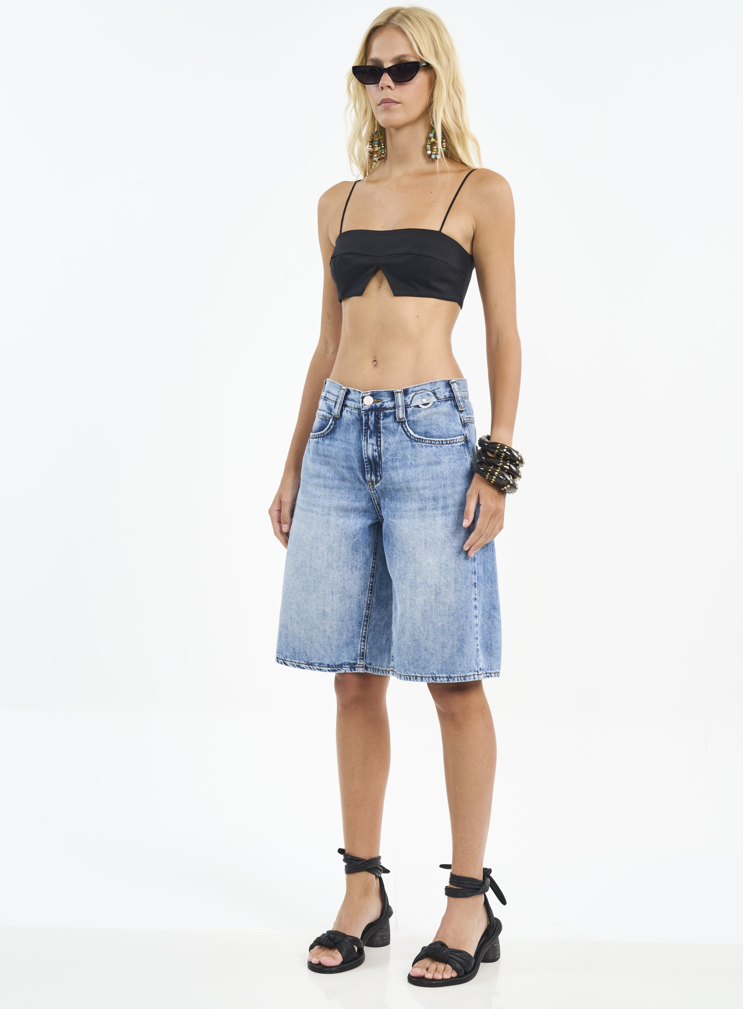 BERMUDA JEANS JADE 36 INDIGO