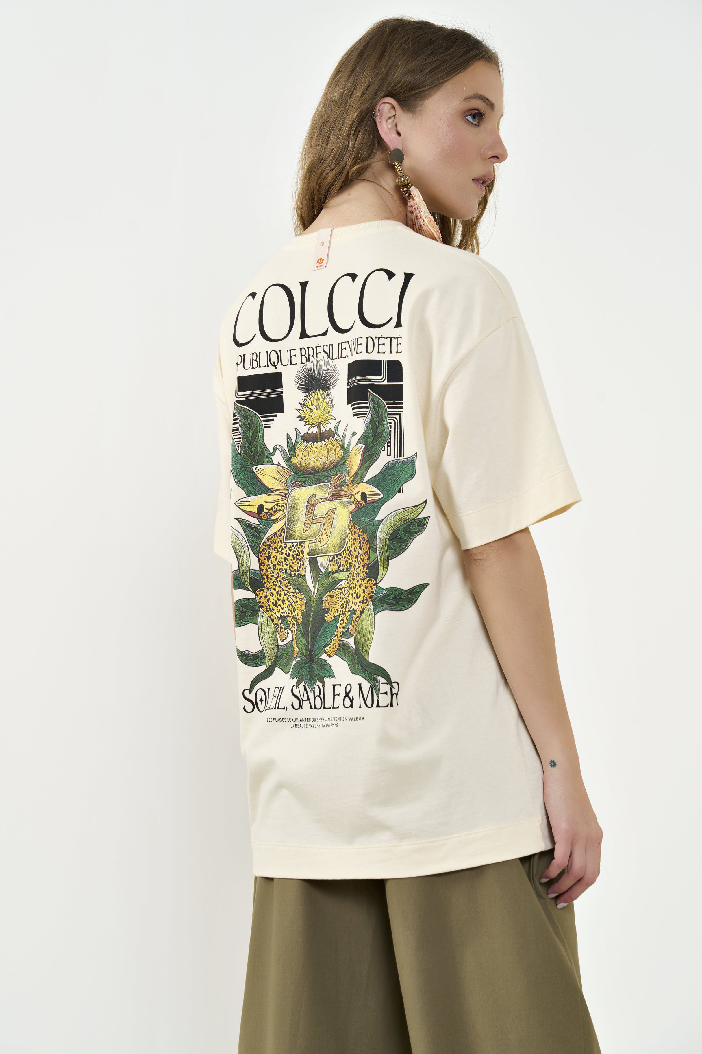 CAMISETA COLCCI M BEGE LEBLANC