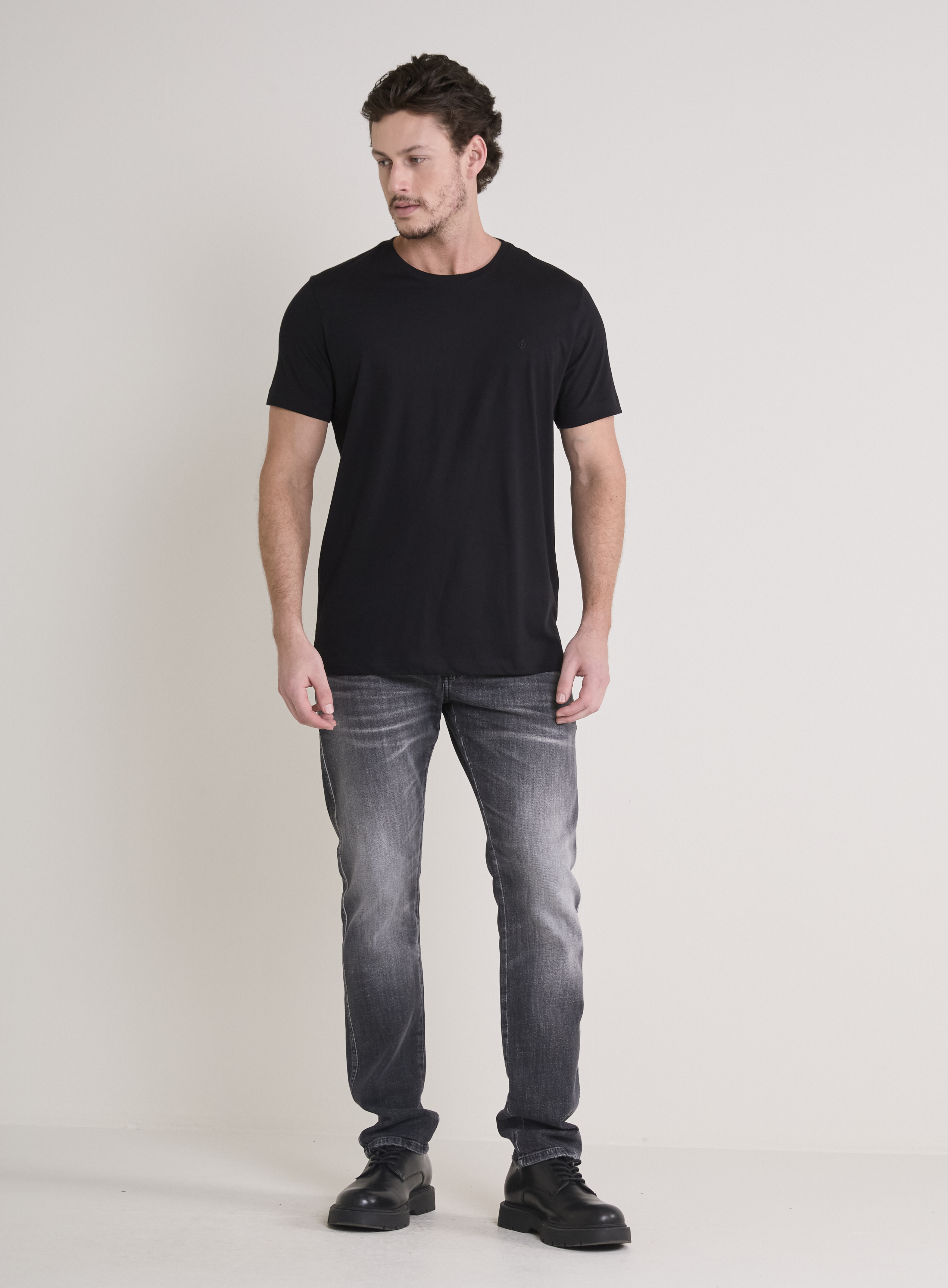 CALÇA JEANS PAUL SLIM 42 IND.PRETO
