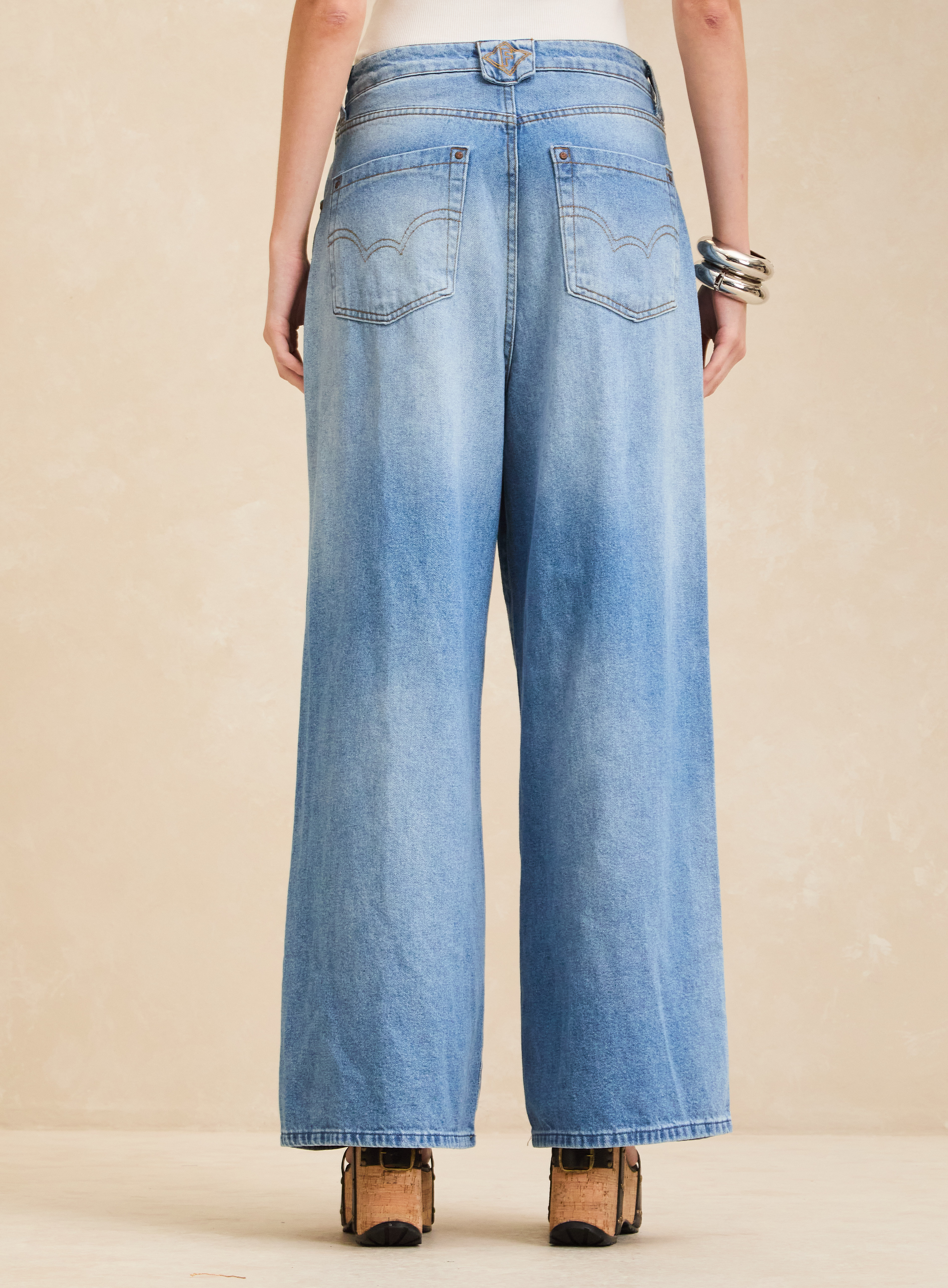 CALÇA JEANS BAGGY 36 INDIGO