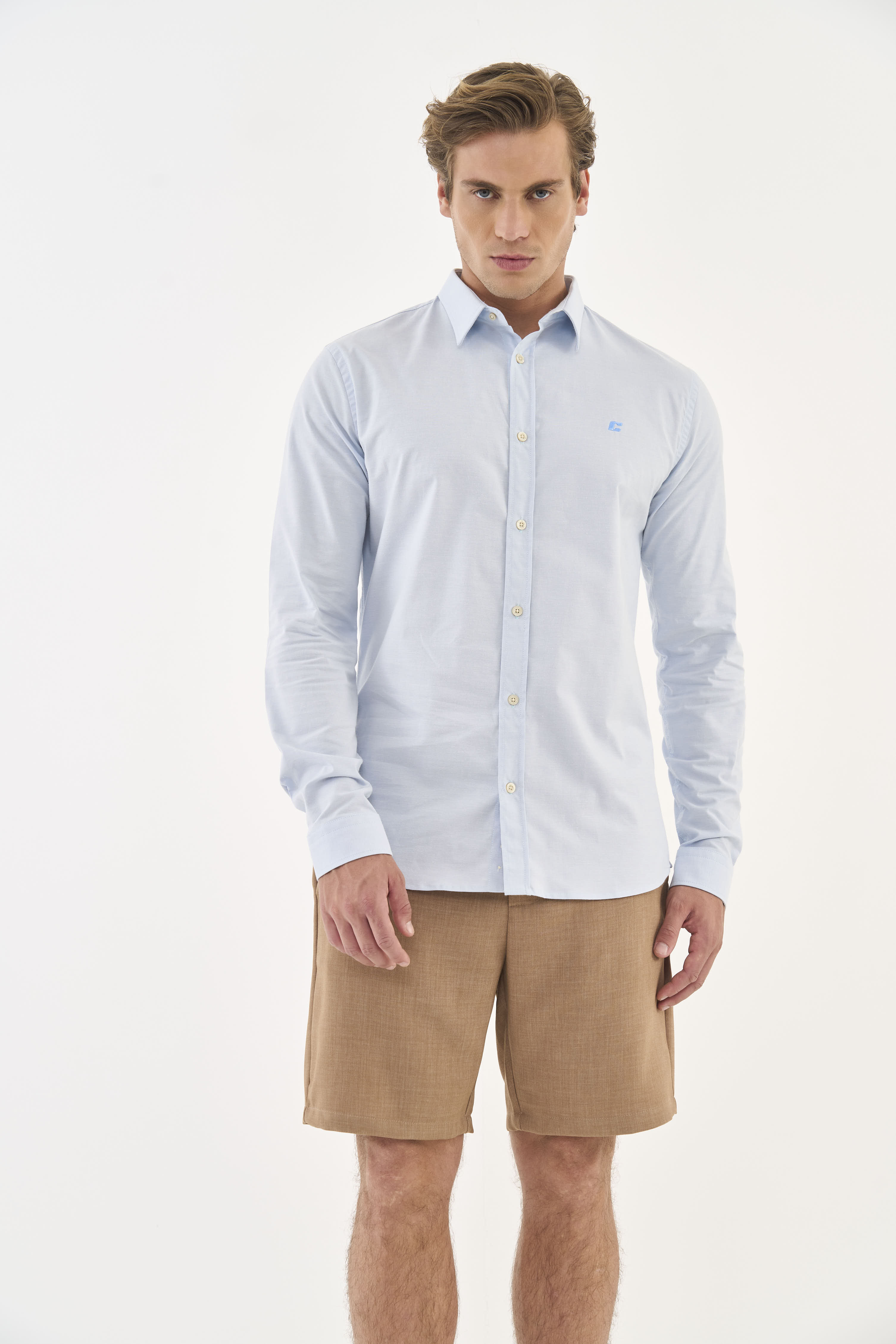 CAMISA WORK FIT G AZUL CASHMERE