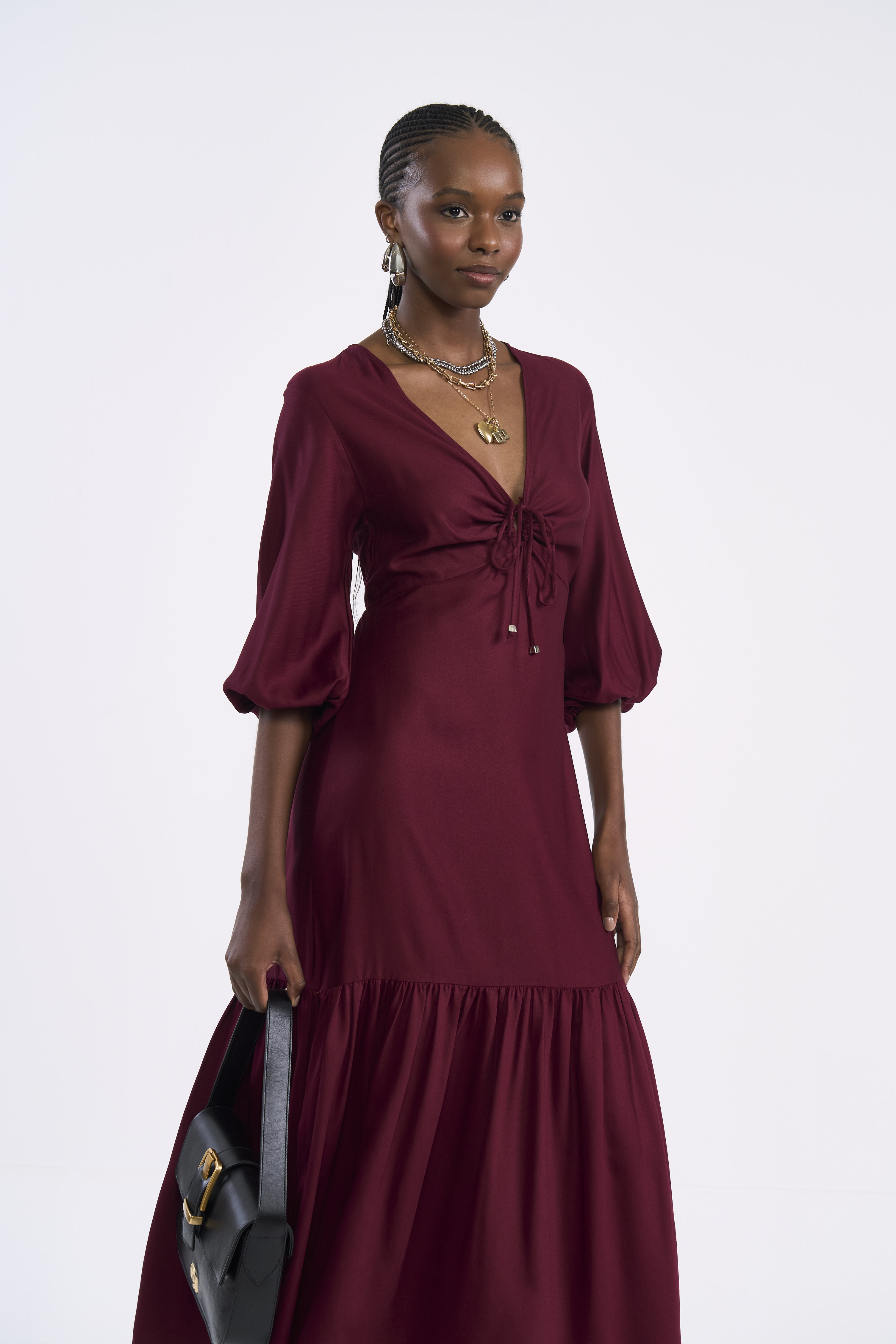 VESTIDO COLCCI P BORDO BLOODSTONE