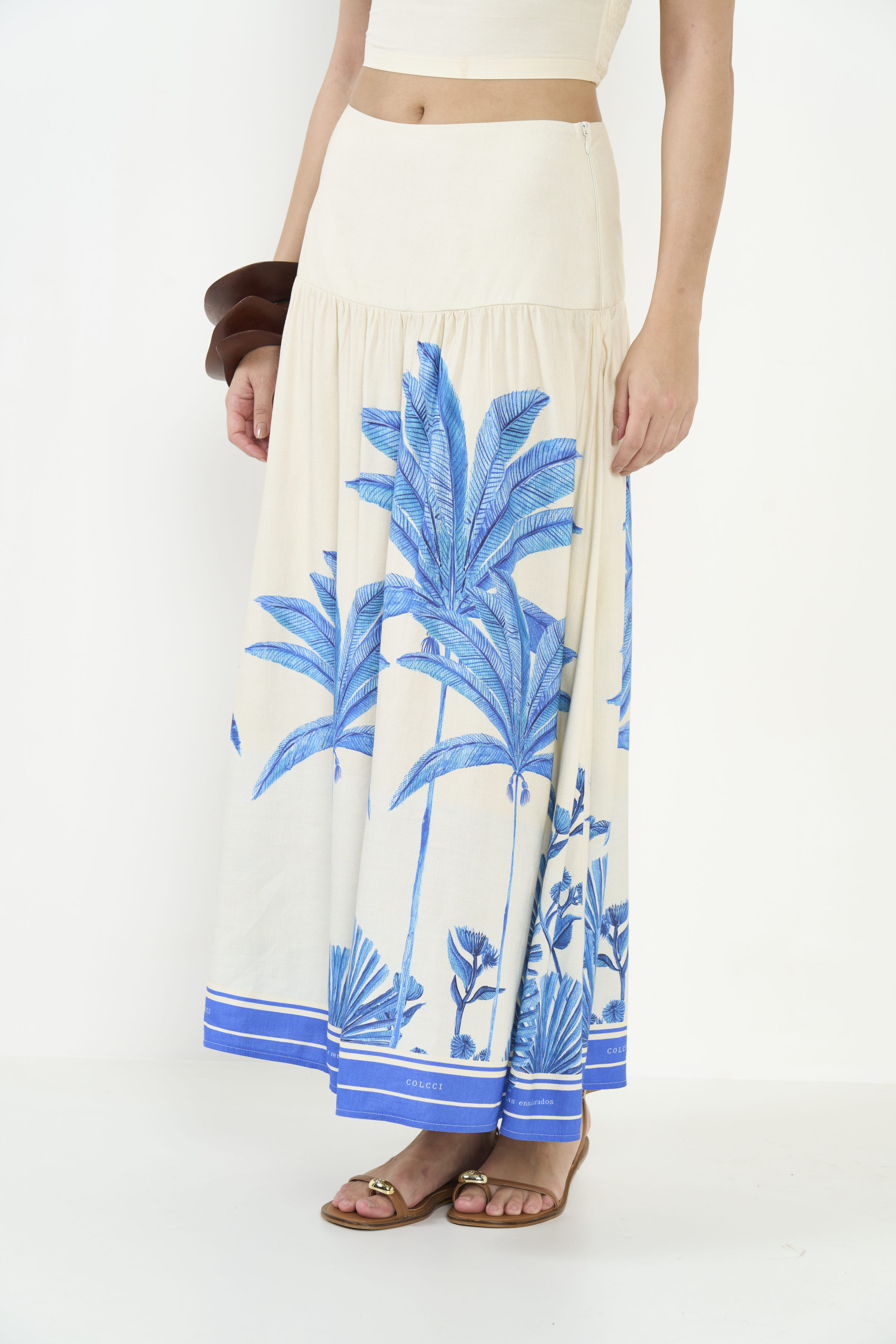 SAIA LINHO ESTAMPADA G SELVA II