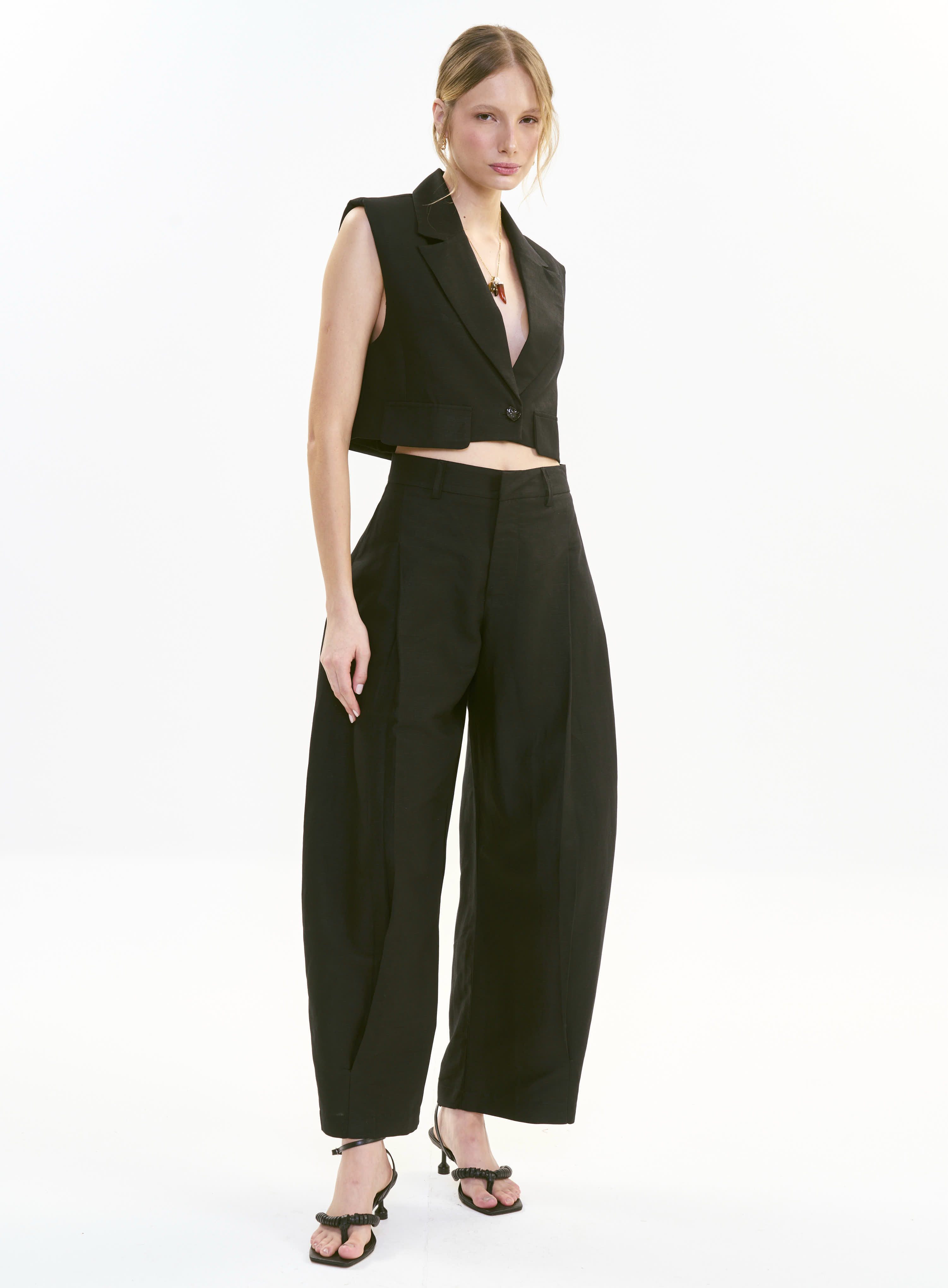 CALÇA LINHO PP PRETO