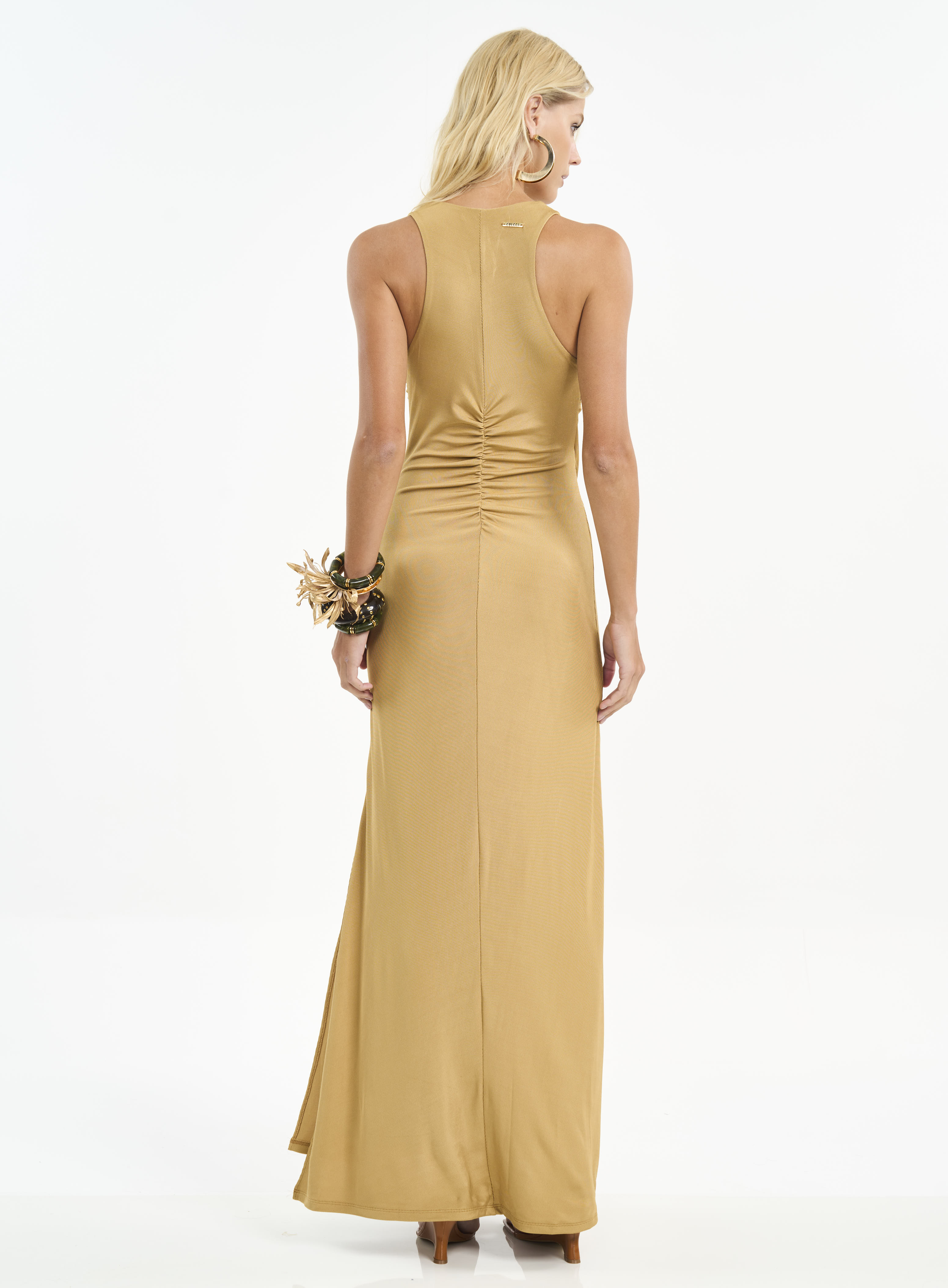 VESTIDO COLCCI P BEGE SOYBEAN