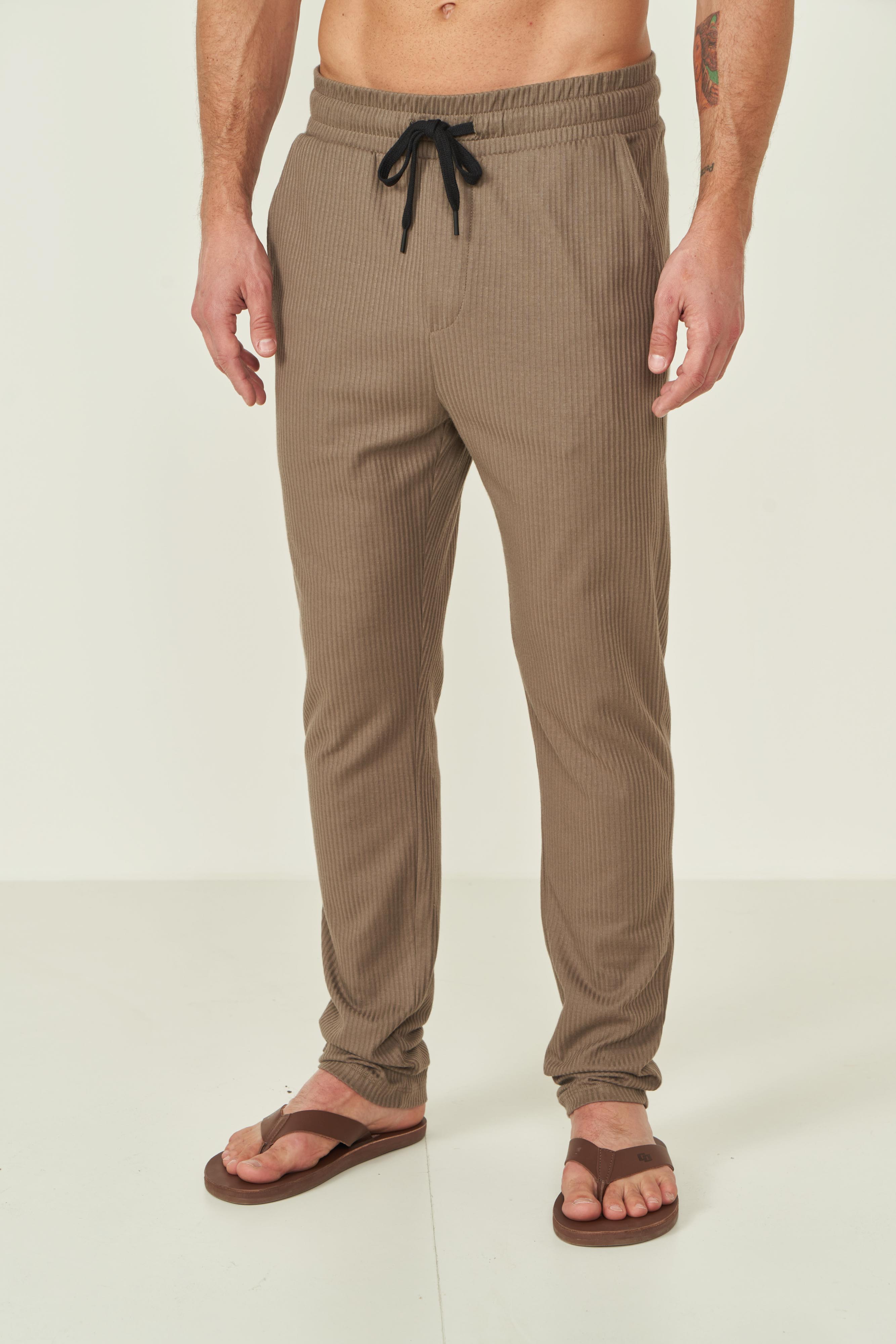 CALÇA COLCCI M BEGE CINZAS