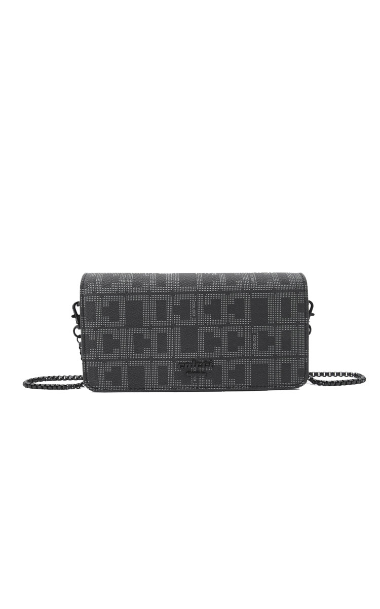 CARTEIRA COLCCI FEM CROSSBODY MONOGRA U CARAMELO