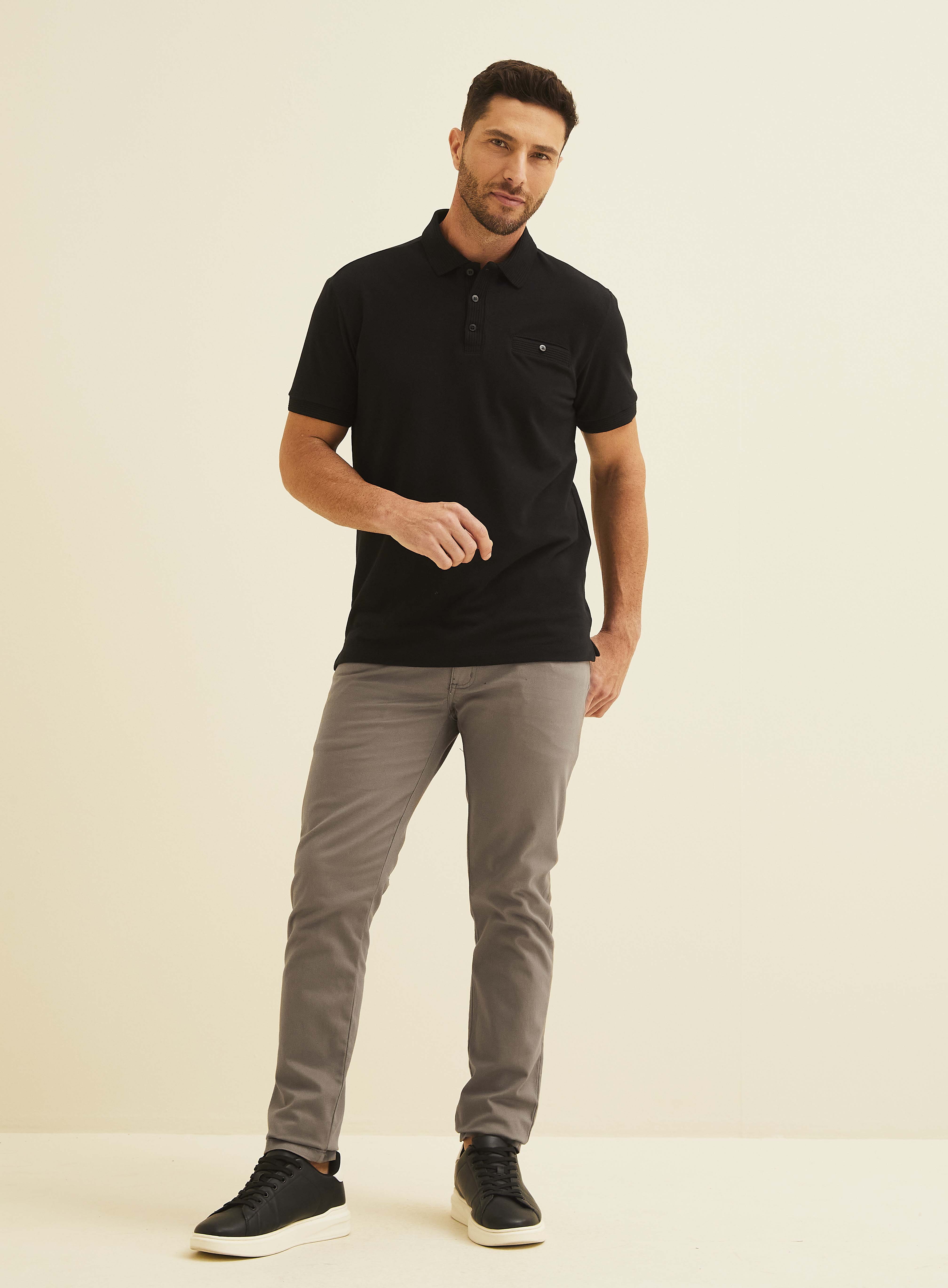 CALÇA SARJA IGOR SKINNY 42 MARROM WOLF