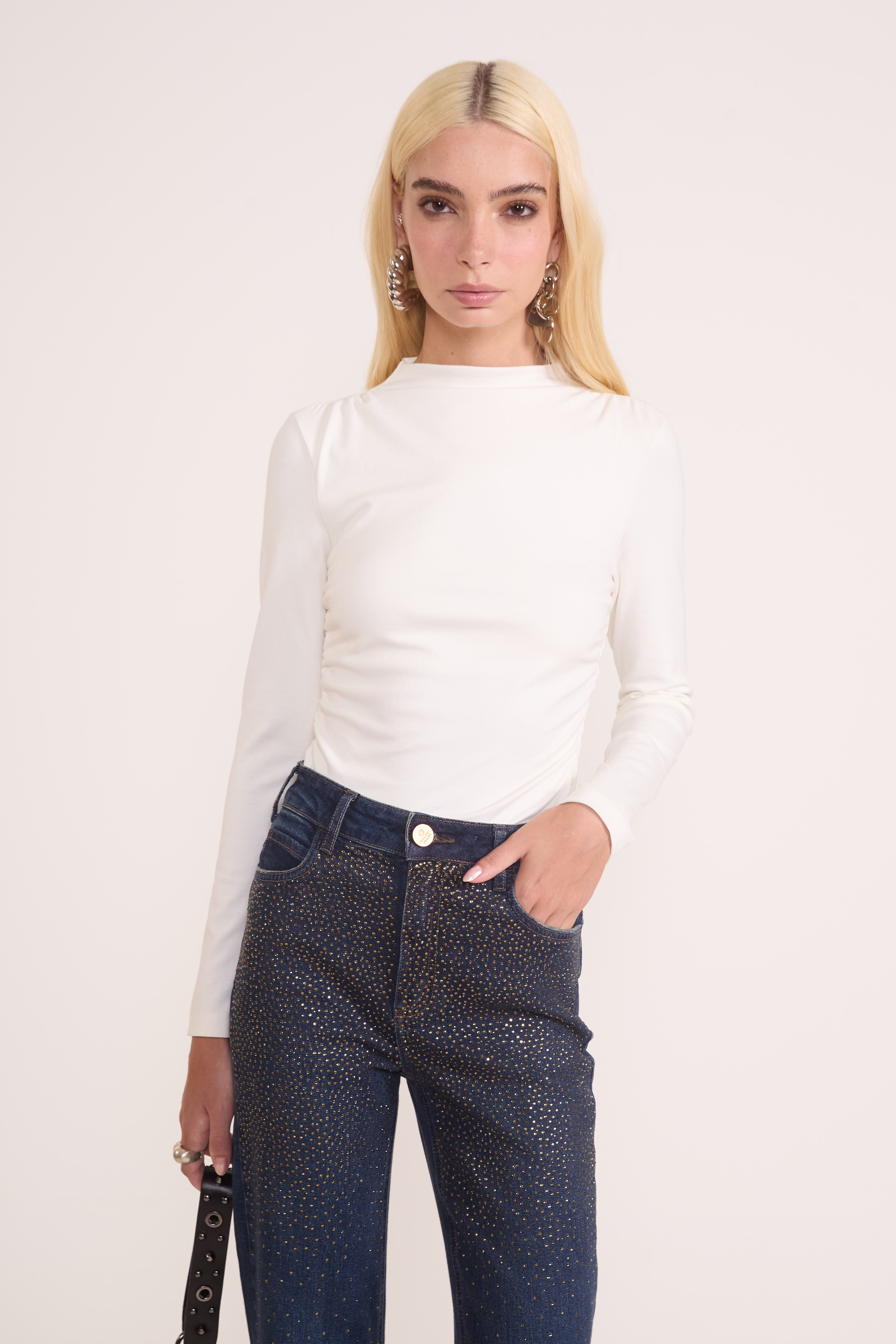 BLUSA COLCCI JEANS G OFF SHELL