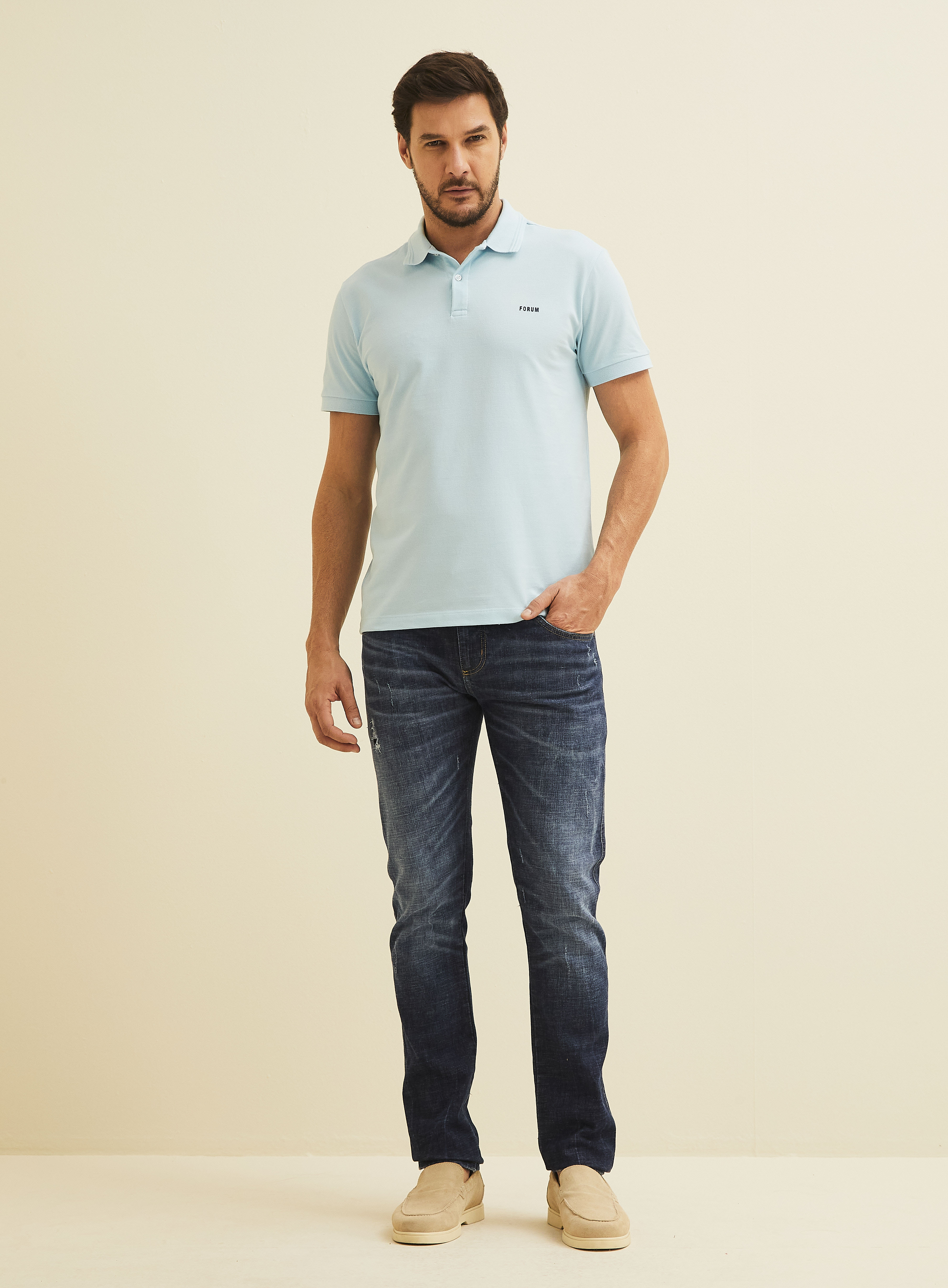POLO FORUM M AZUL NUVOLA