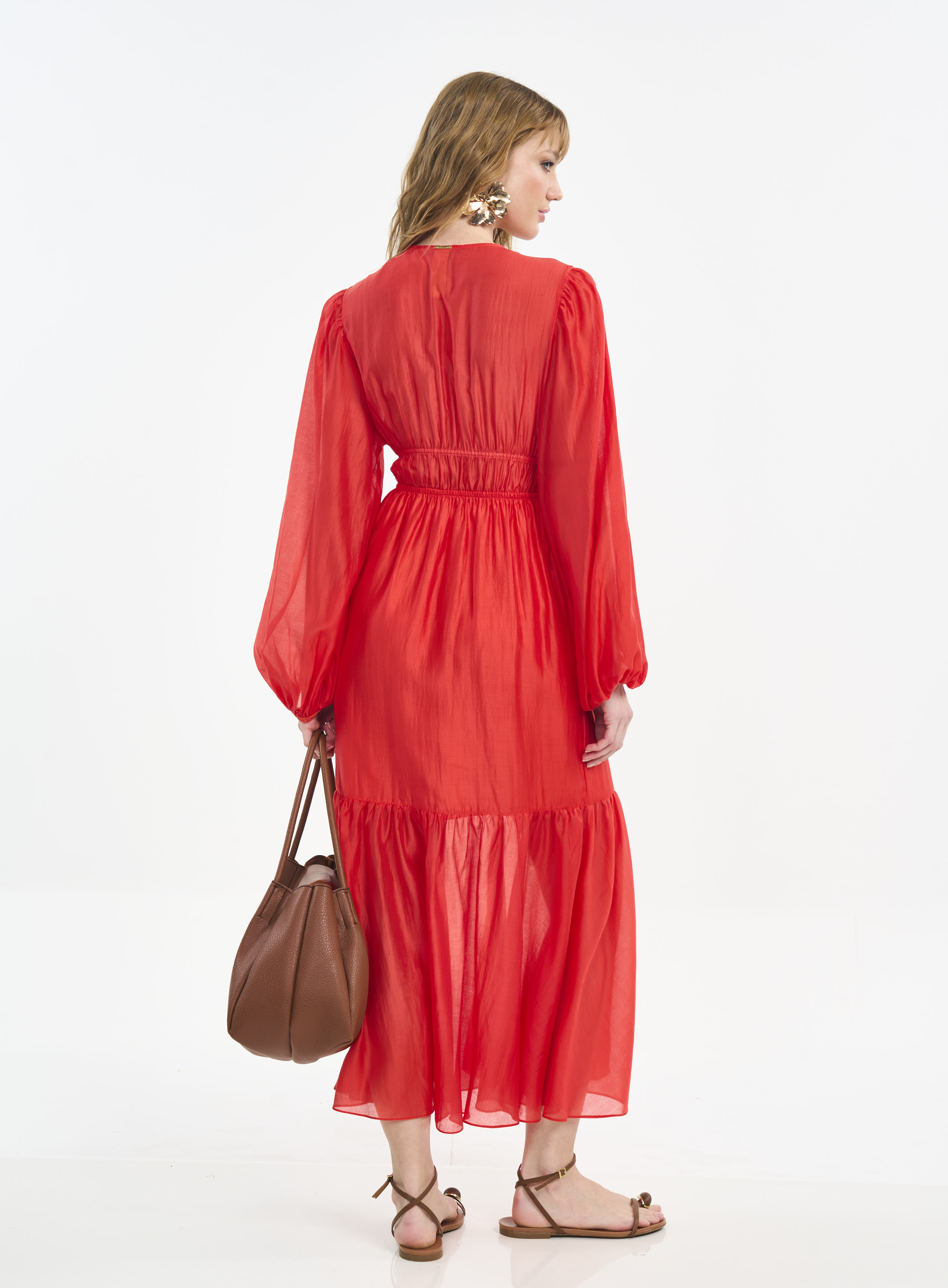 VESTIDO COLCCI P LARANJA UCELLO