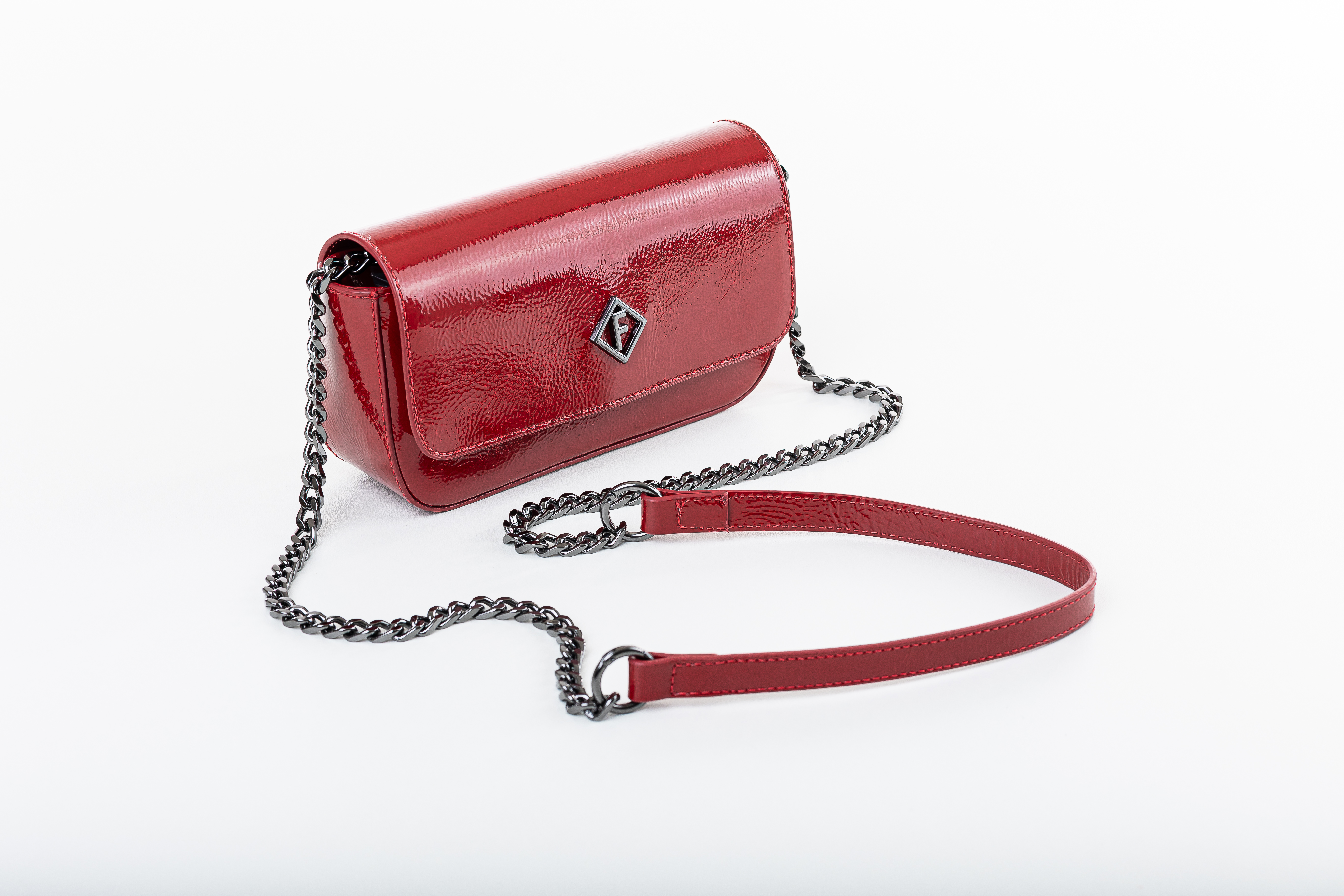 BOLSA COLCCI CROSSBODY AYLA VERNIZ U MARROM TIMUR