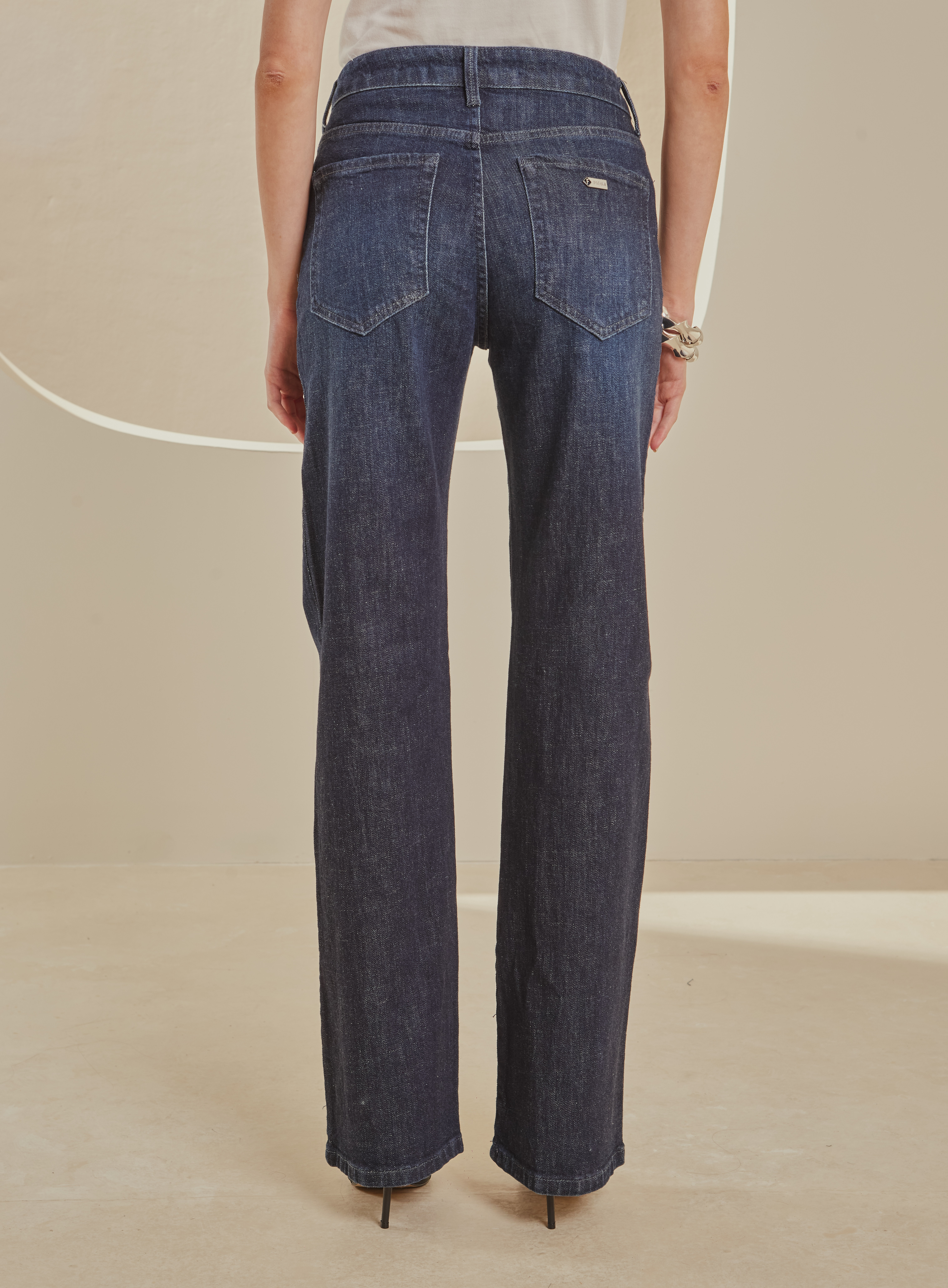 CALÇA JEANS RAQUEL WIDE LEG STRETCH 36 INDIGO