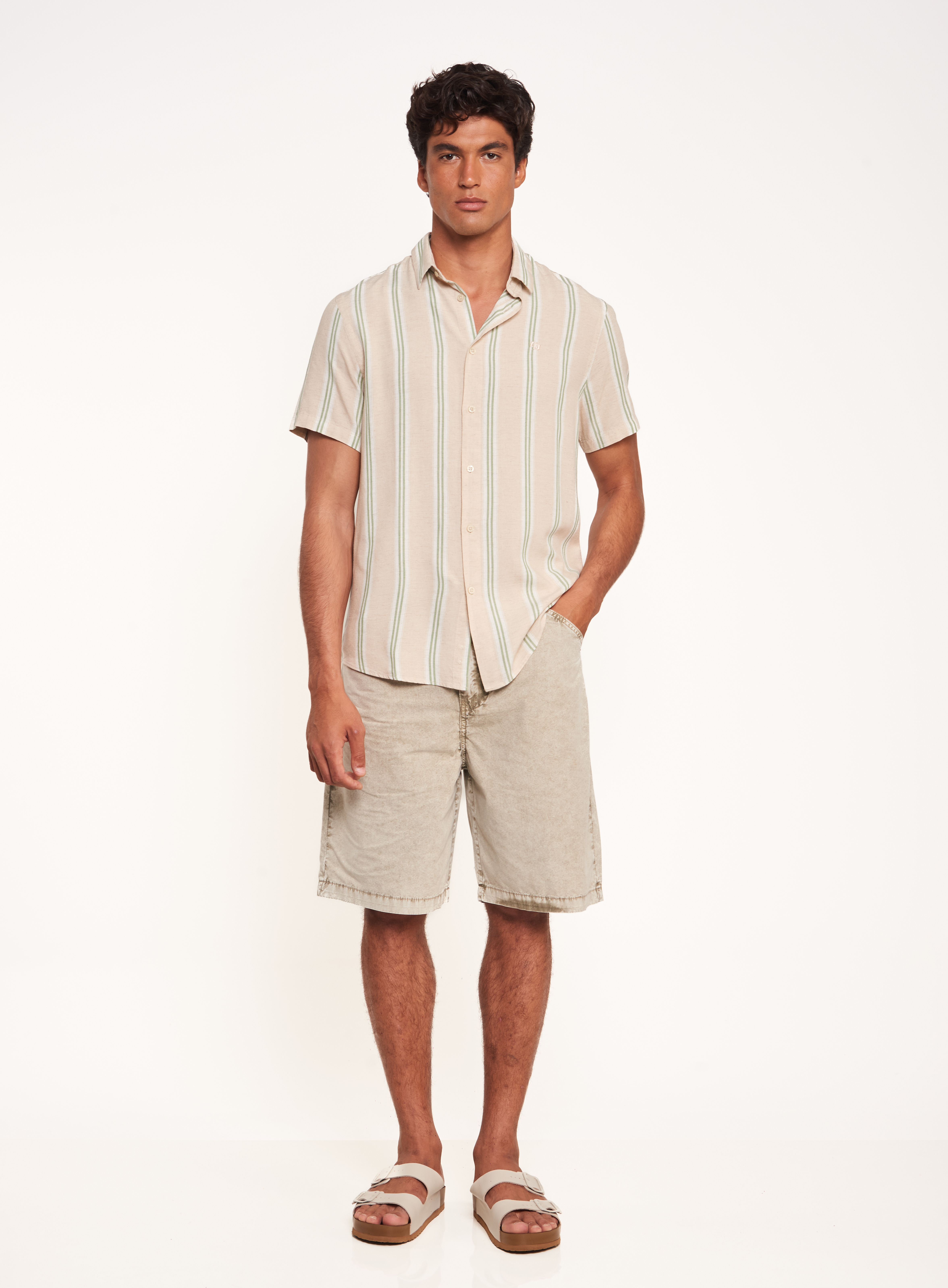 CAMISA LINHO LISTRADA RELAX G LISTRADO