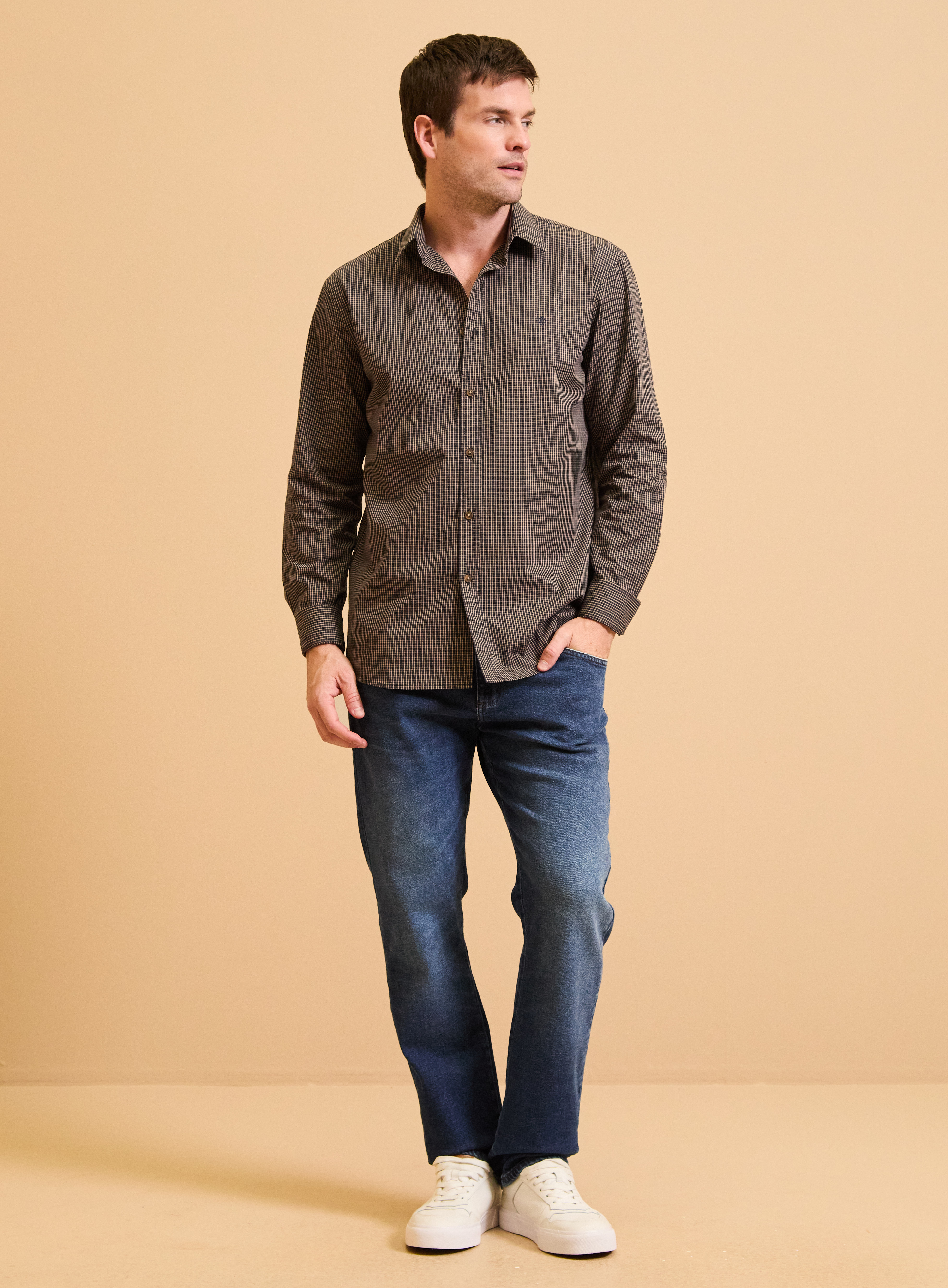 CALÇA JEANS PAUL SLIM 44 INDIGO