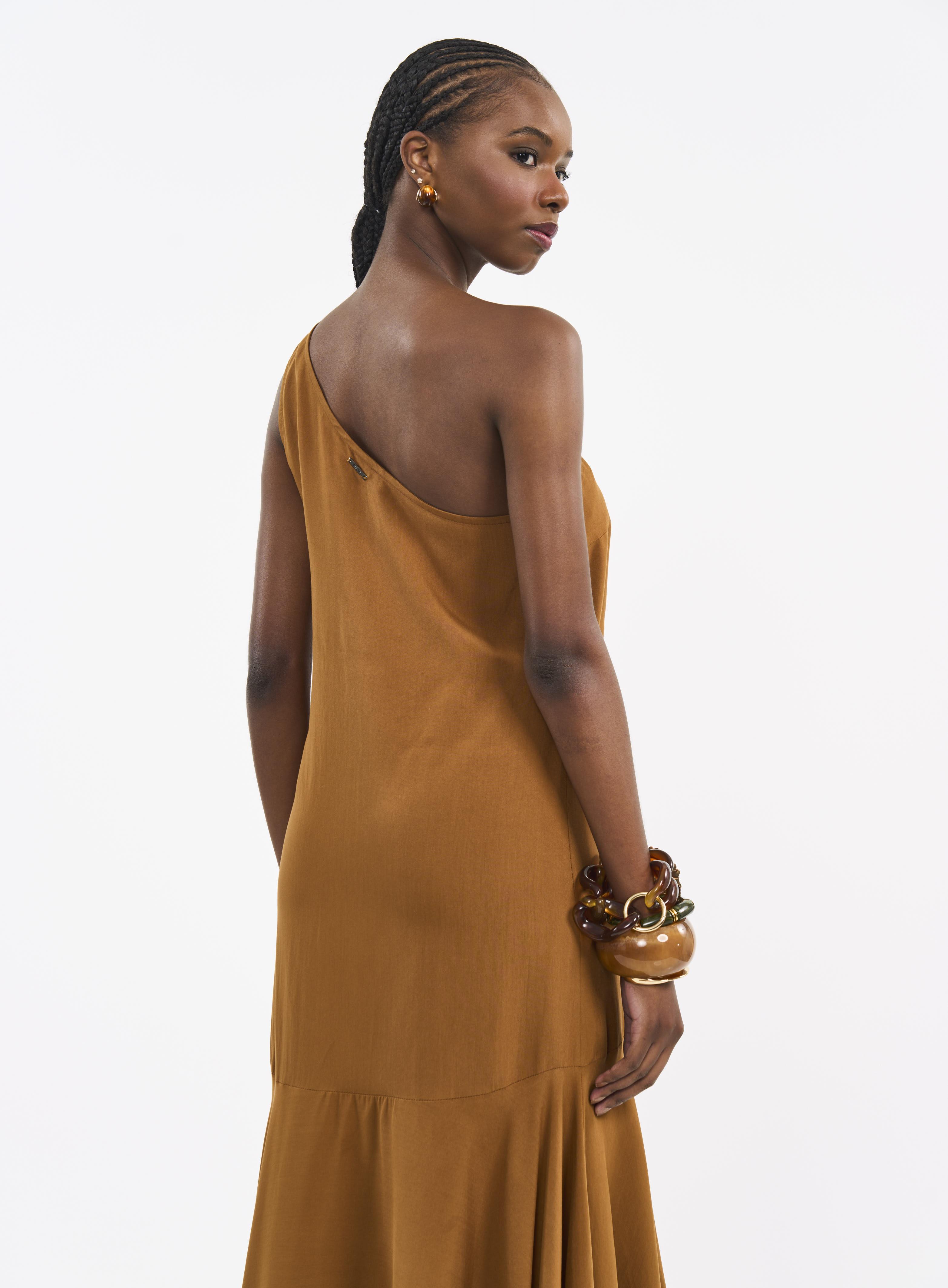 VESTIDO COLCCI M MARROM DROME