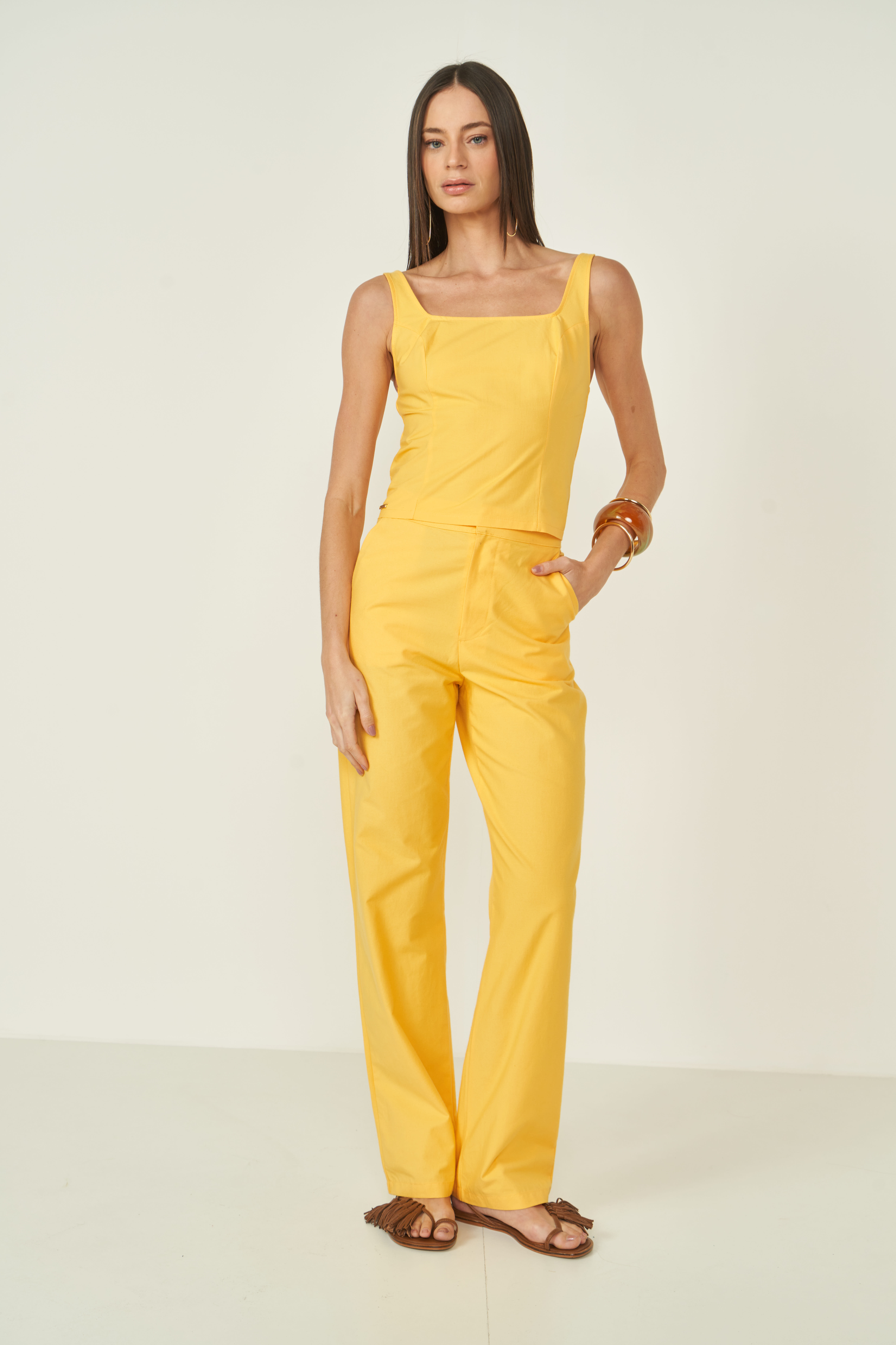 BLUSA COLCCI P AMARELO MACAO