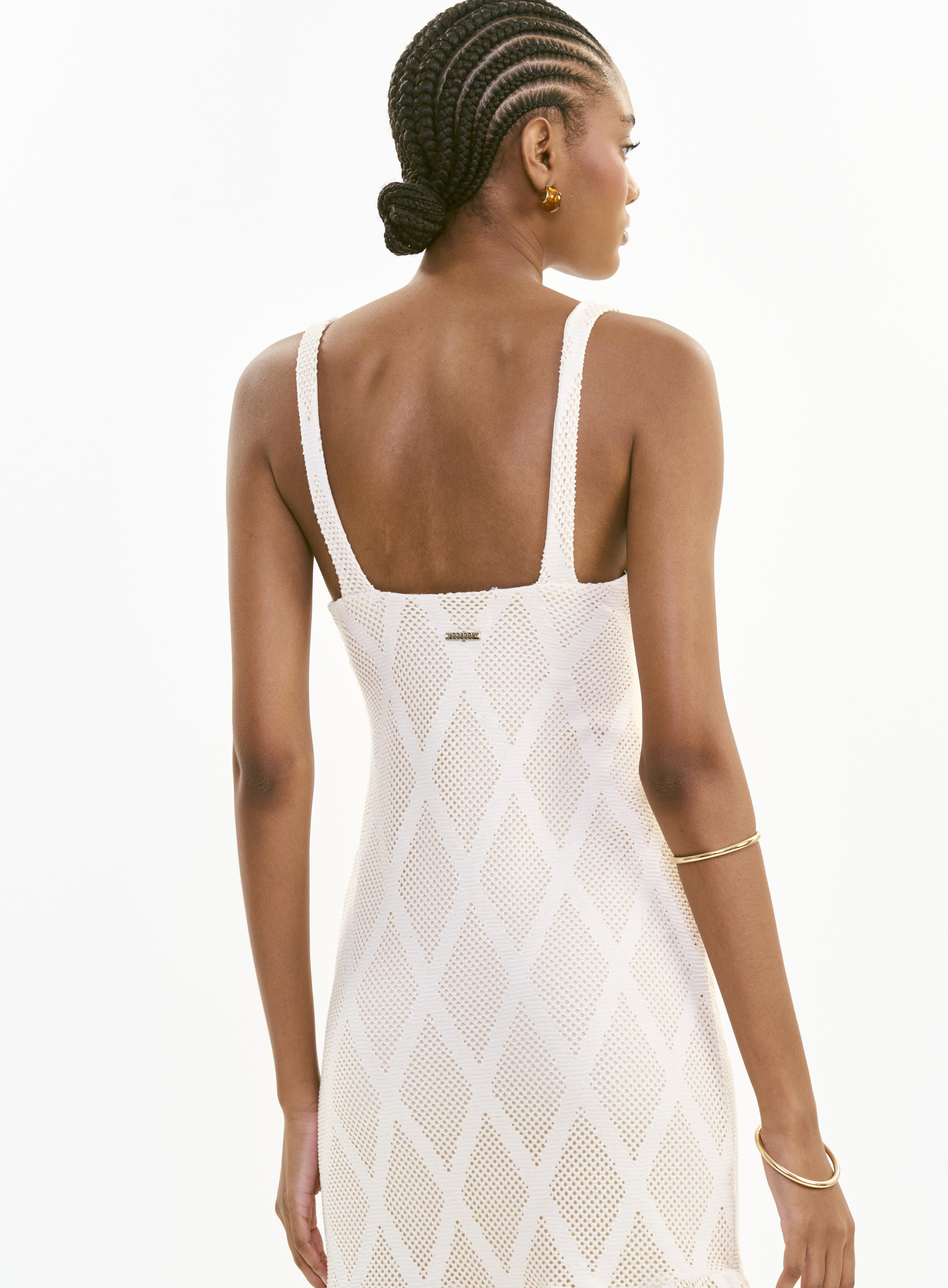 VESTIDO COLCCI PP BEGE AFFOGATO
