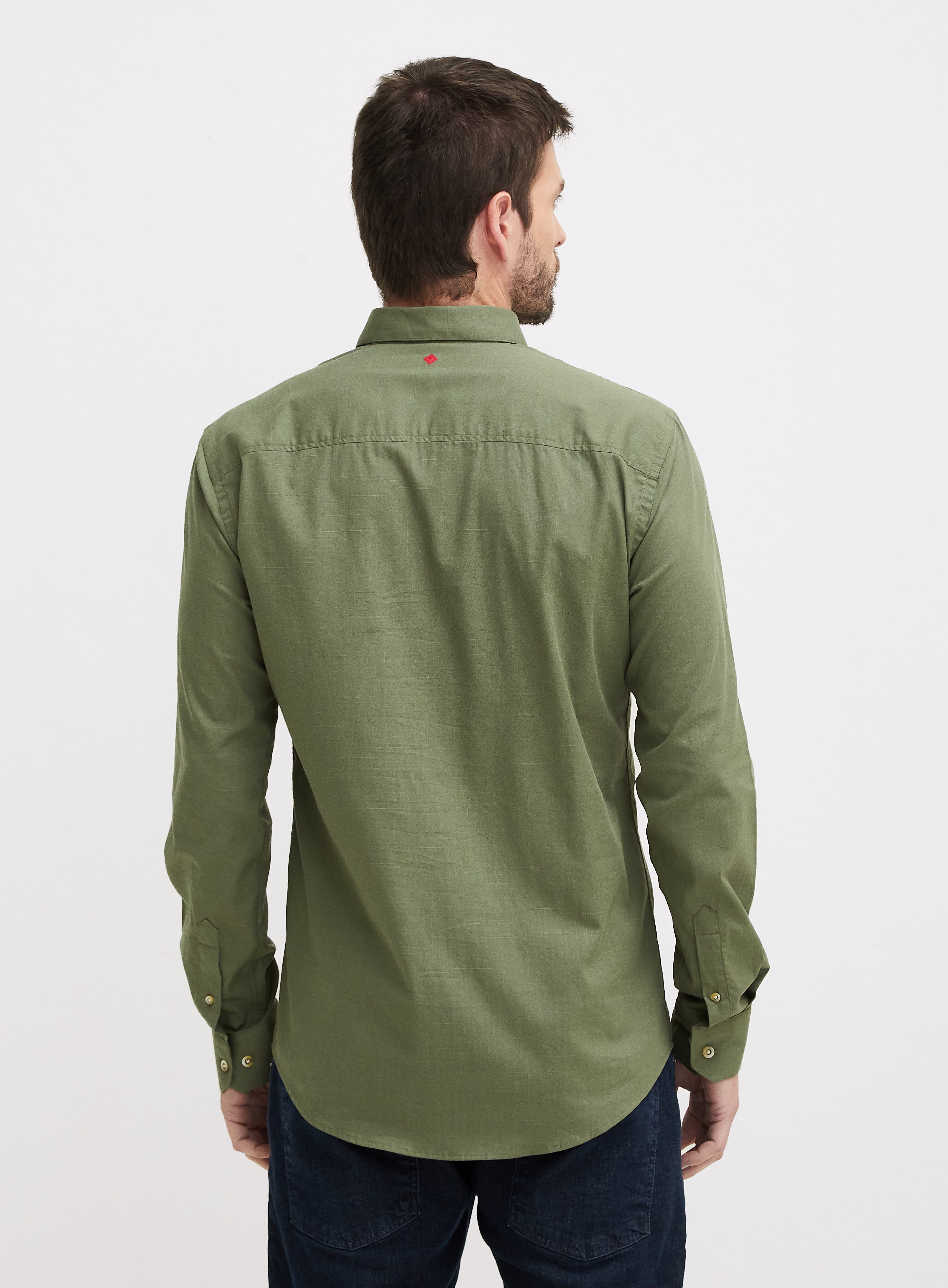 CAMISA SLIM FIT 3 VERDE SAP