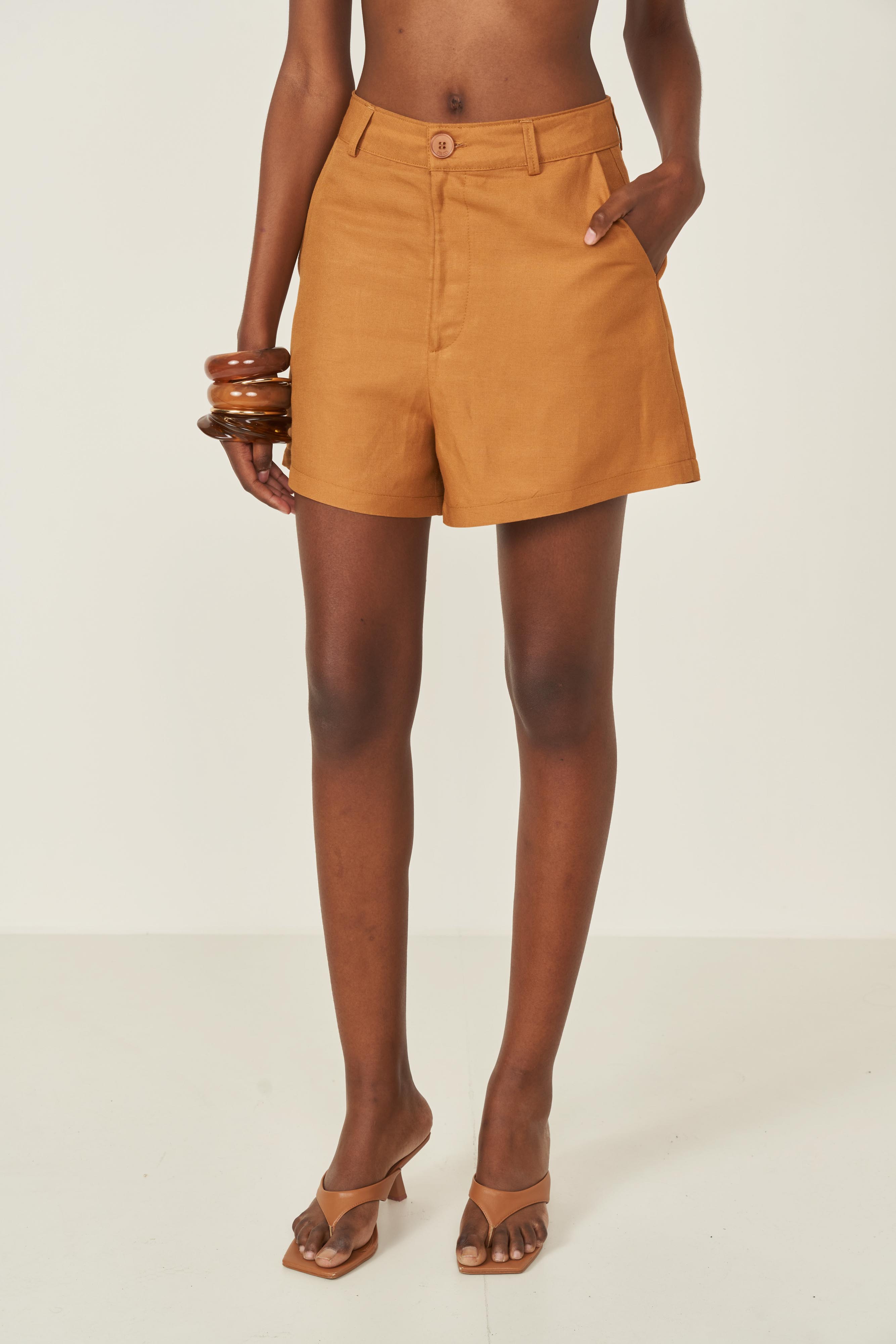 SHORT LINHO PP MARROM EVERMORE