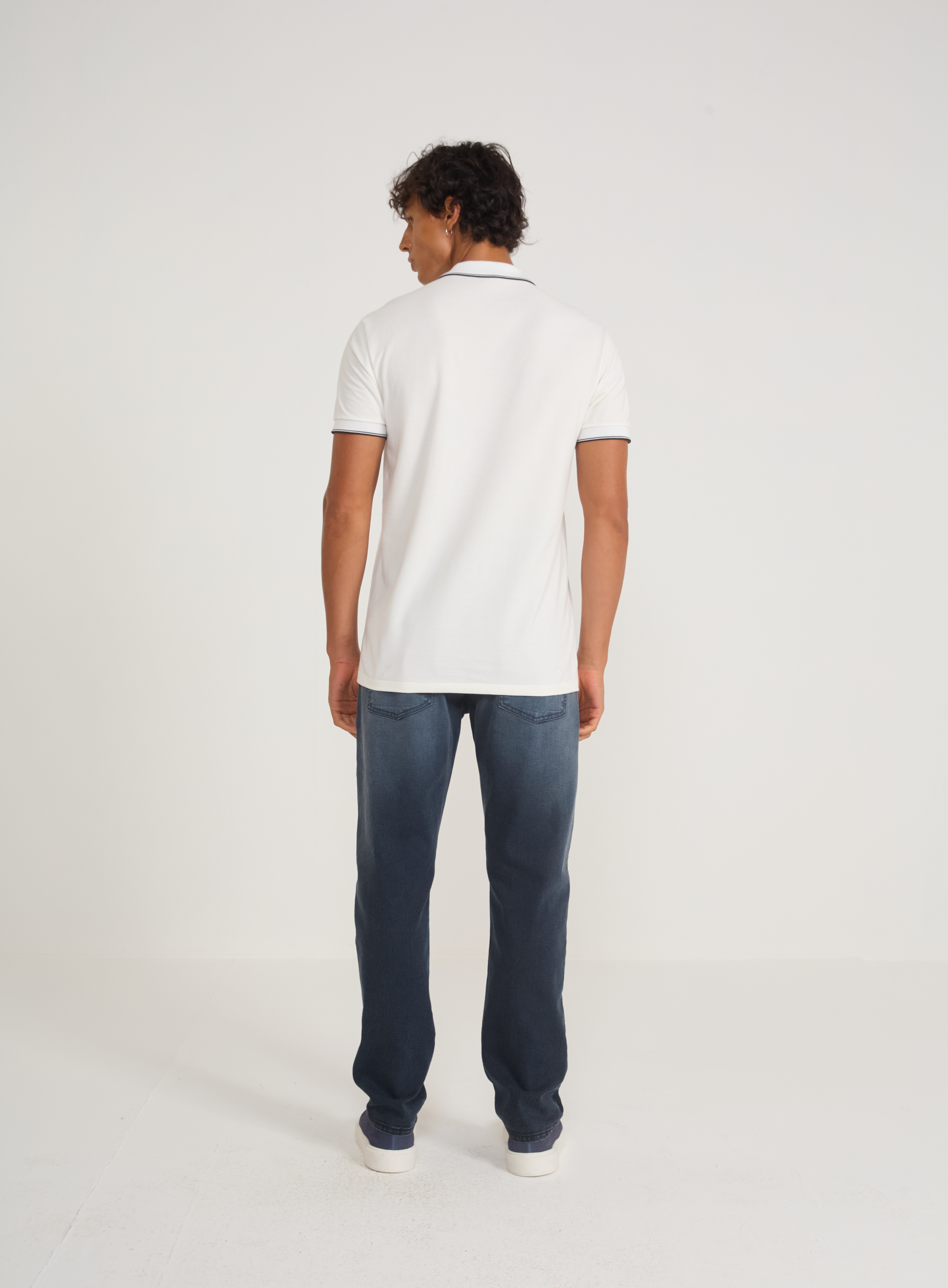 CALÇA JEANS RETA 40 IND.PRETO