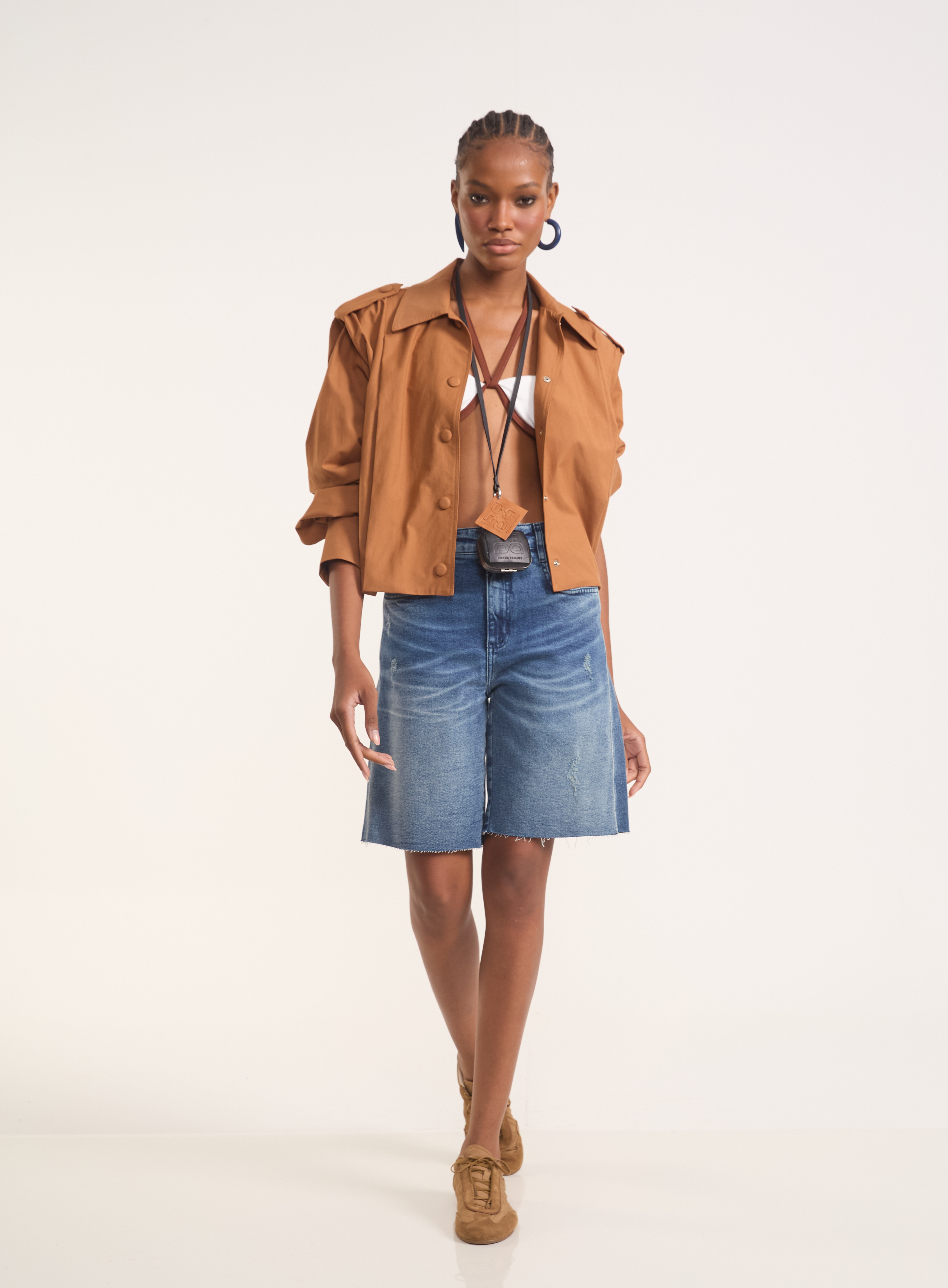 BERMUDA JEANS CANCUN STRETCH 38 INDIGO