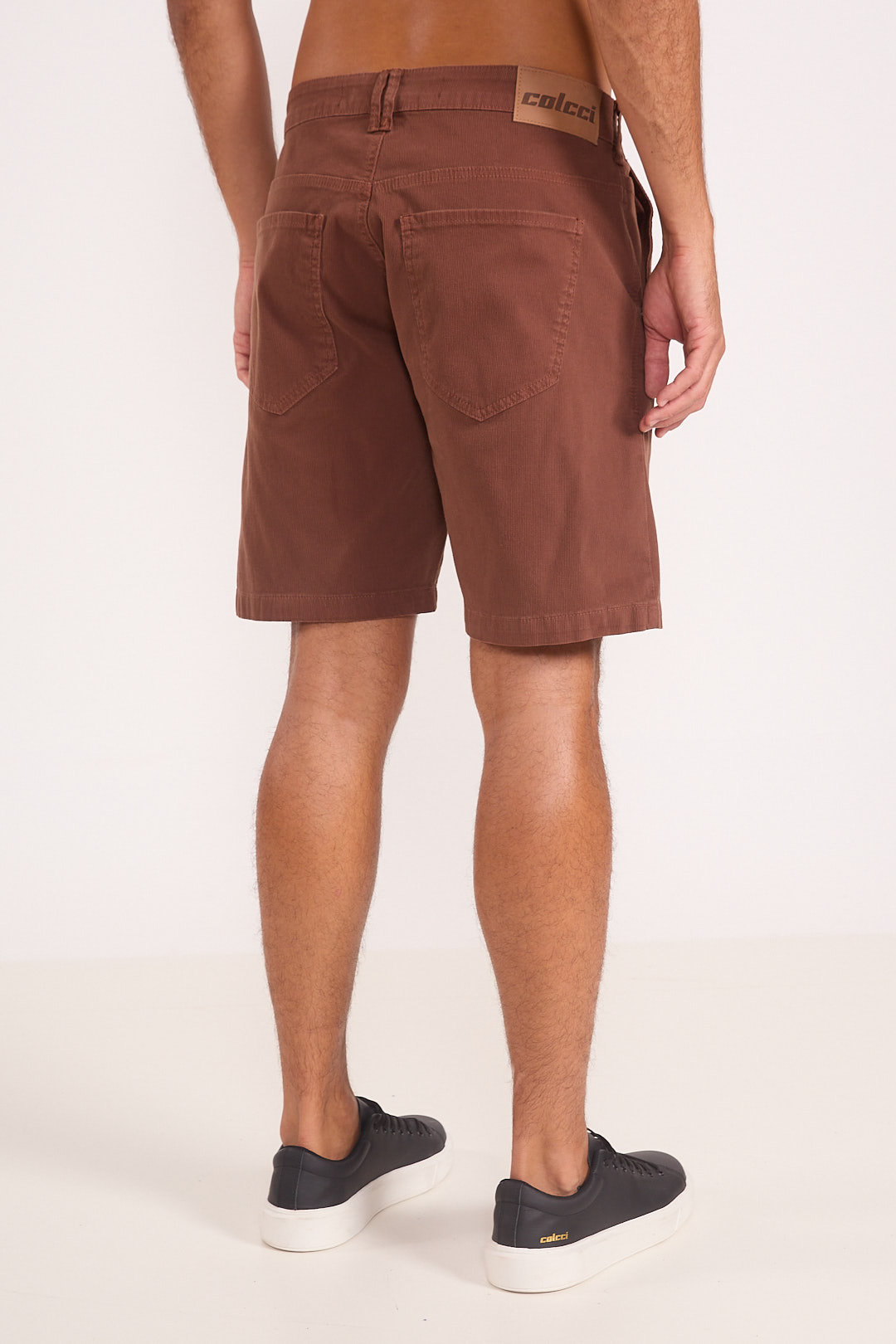 BERMUDA SARJA NEW DAVI 42 MARROM TIRAMISU