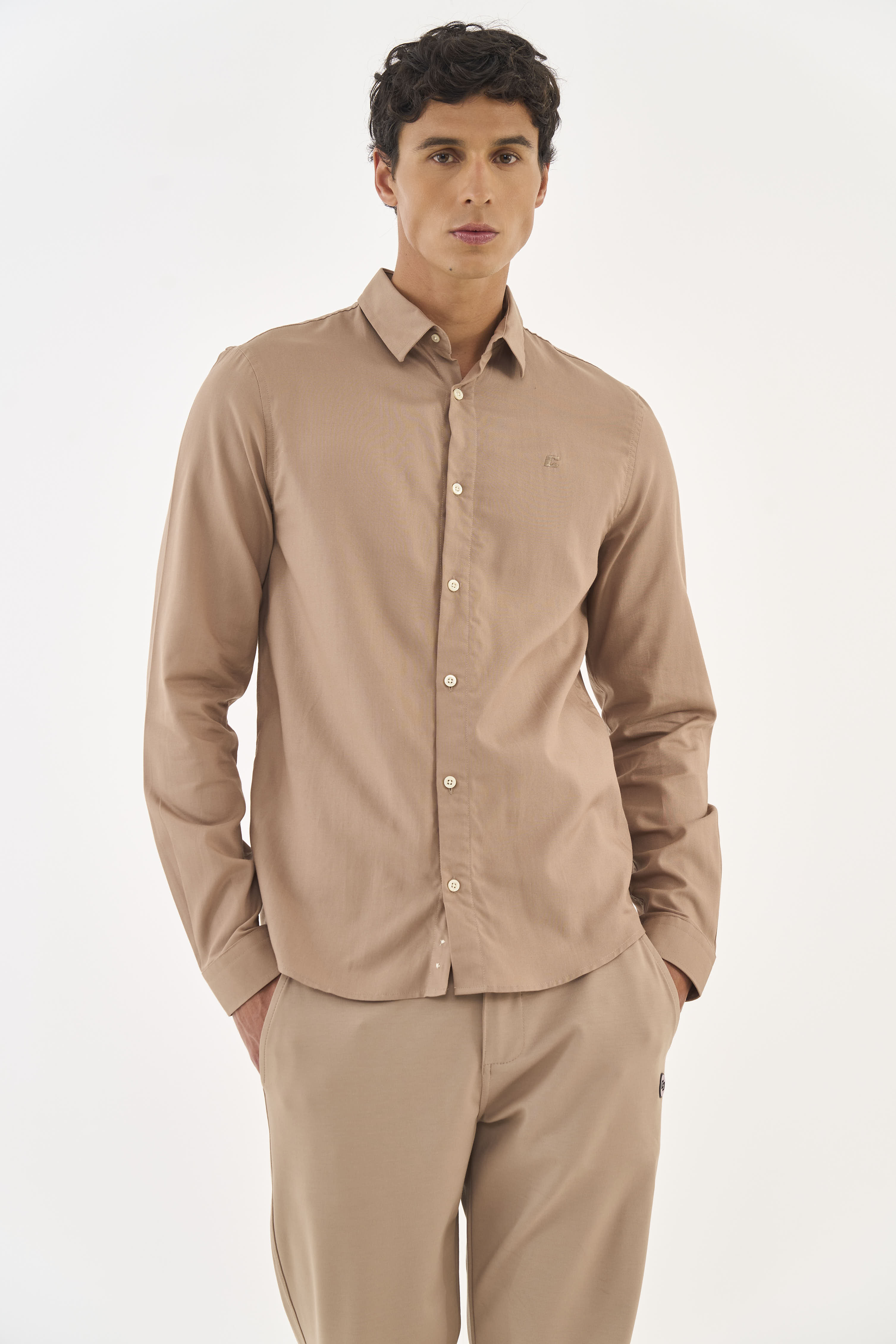 CAMISA RELAX G BEGE SAND CASTLE