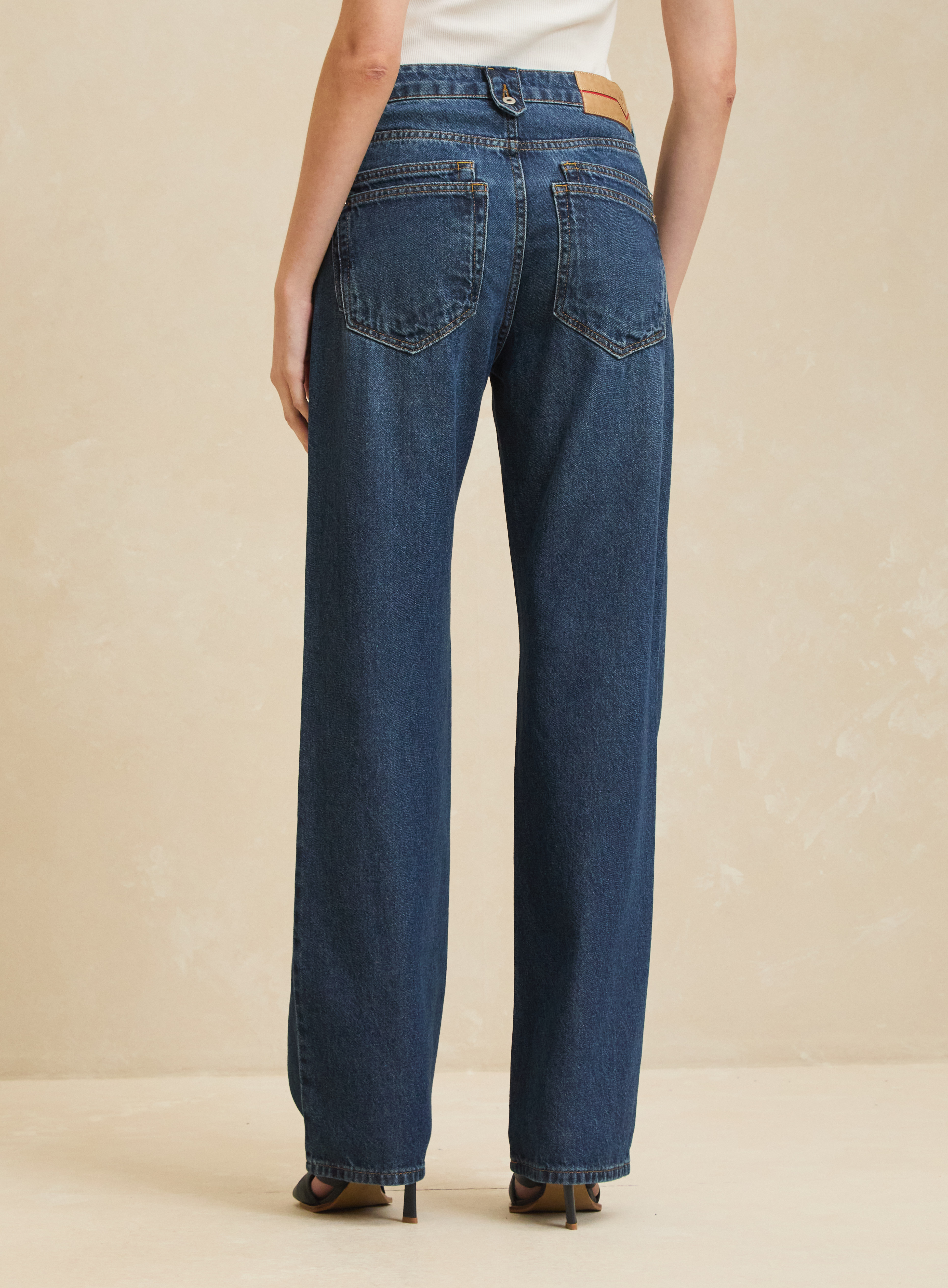 CALÇA JEANS RAQUEL WIDE LEG 38 INDIGO