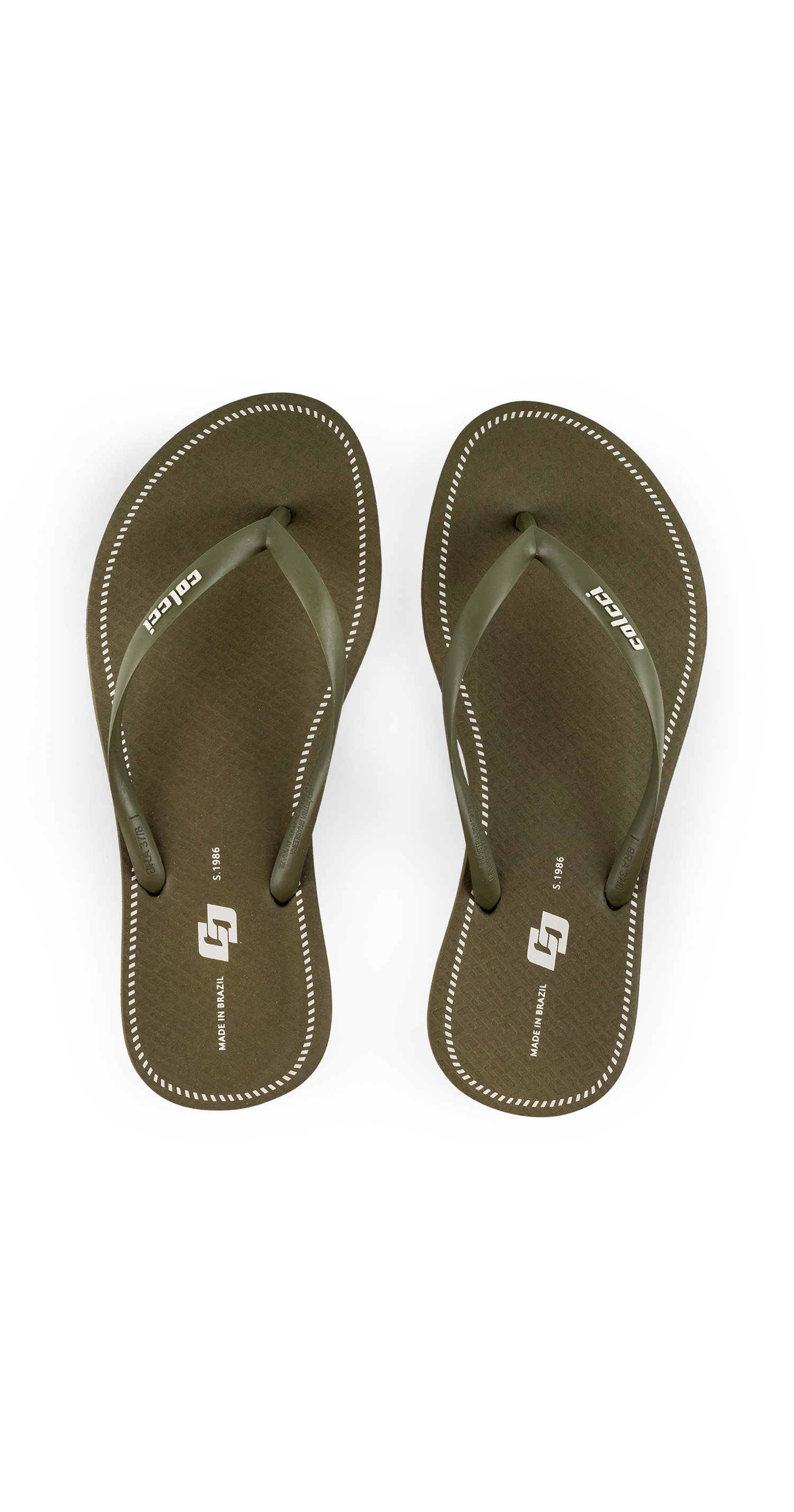 CHINELO FEMININO NATURAL COLCCI 35-36 AZUL OLYMPIC