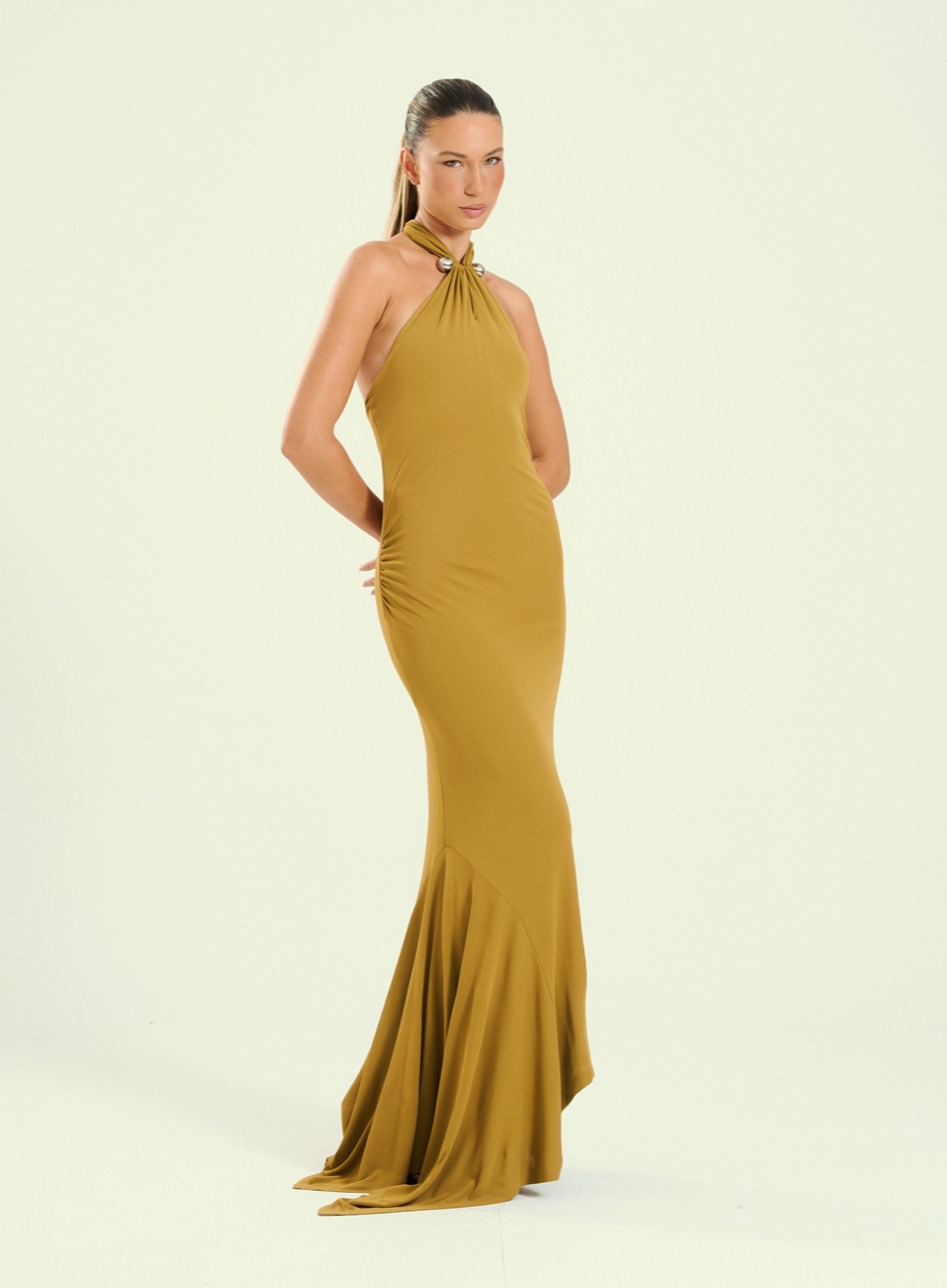 VESTIDO OPEN GG PRETO